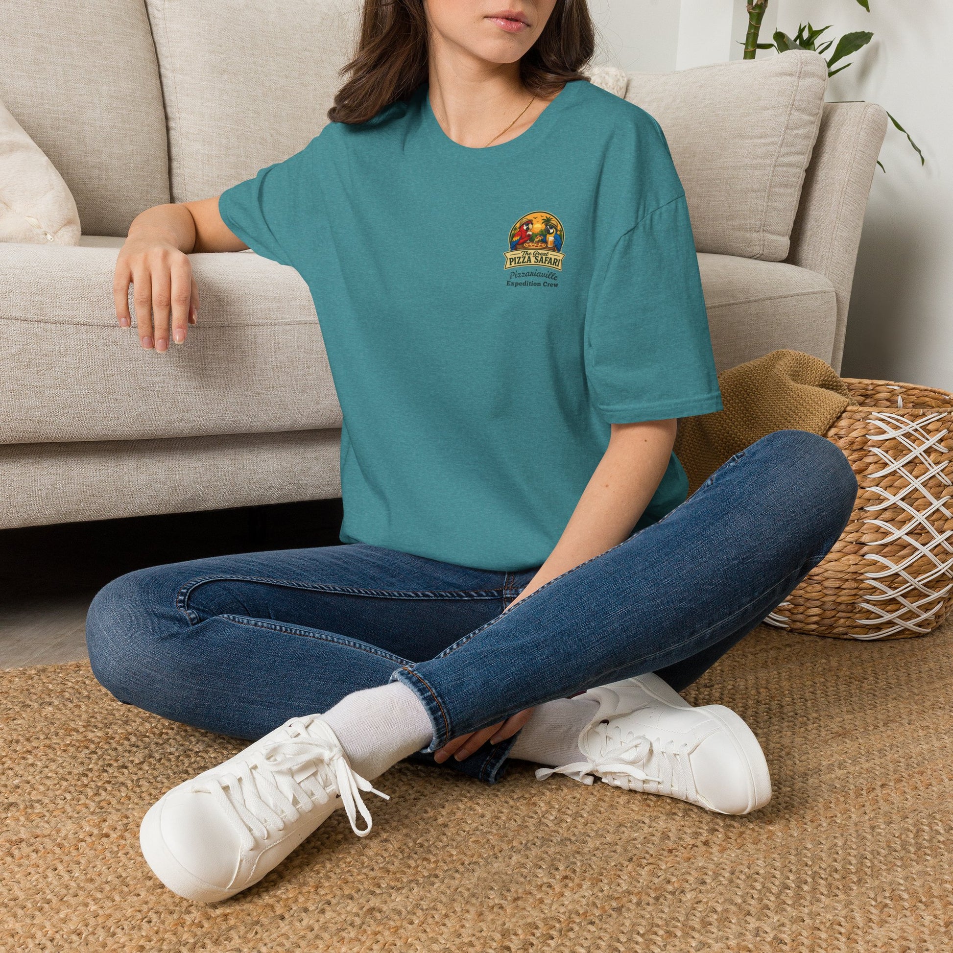 T‑Shirt — "Pizza Safari" Retro Pizzeria Expedition Crew Graphic Tee