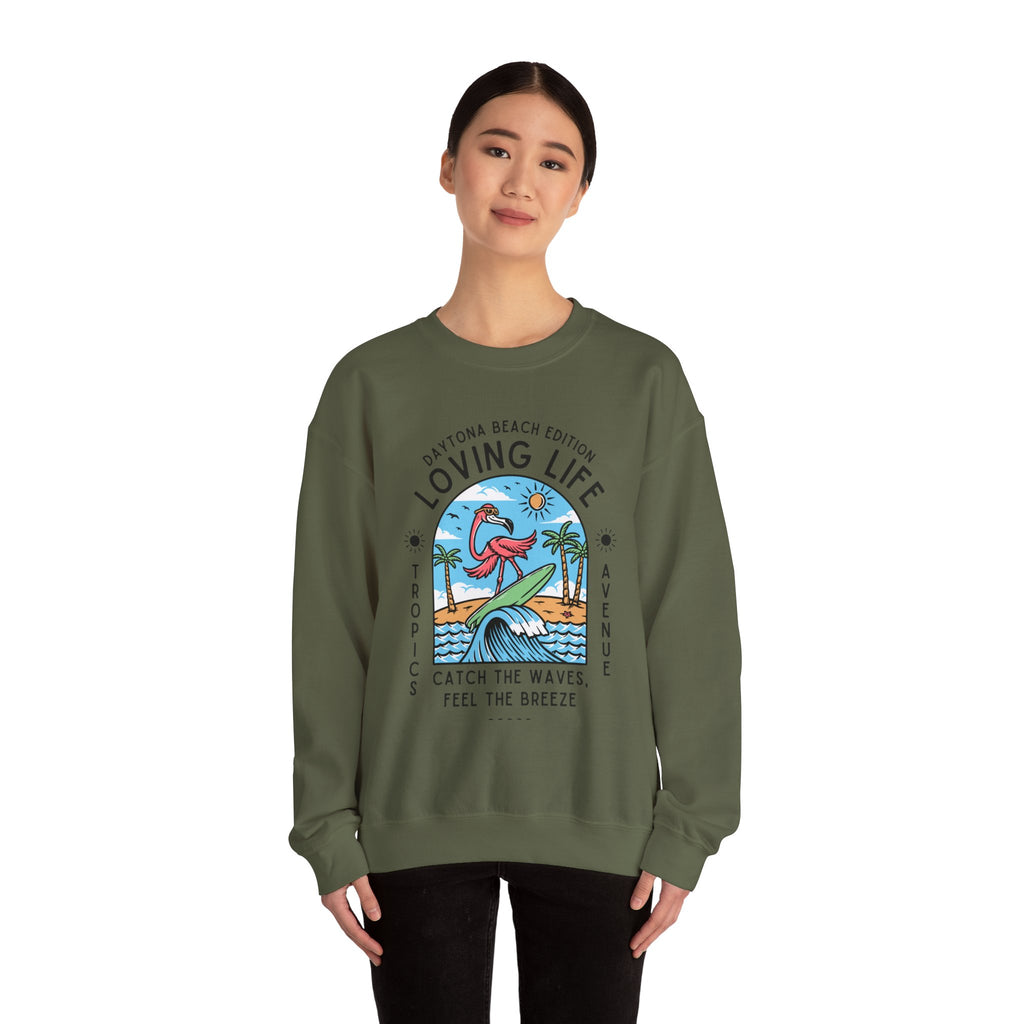 Tropics Ave Crewneck Sweatshirt - Jimmy Buffet Style