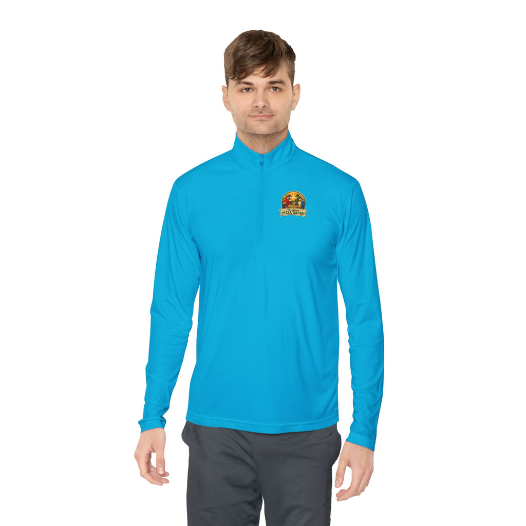 Quarter-Zip Pullover — The Great Pizza Safari Logo Pullover