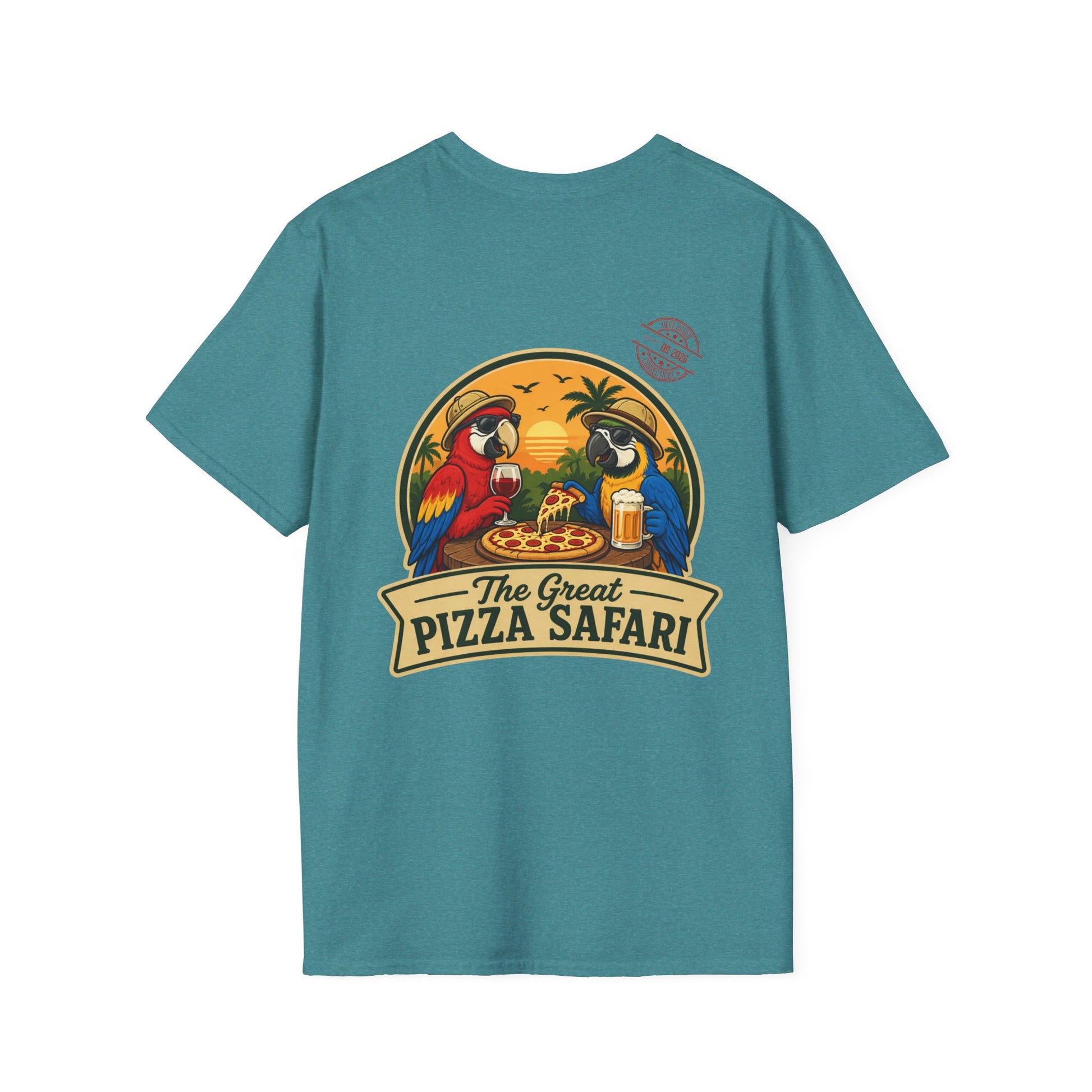 T‑Shirt — "Pizza Safari" Retro Pizzeria Expedition Crew Graphic Tee
