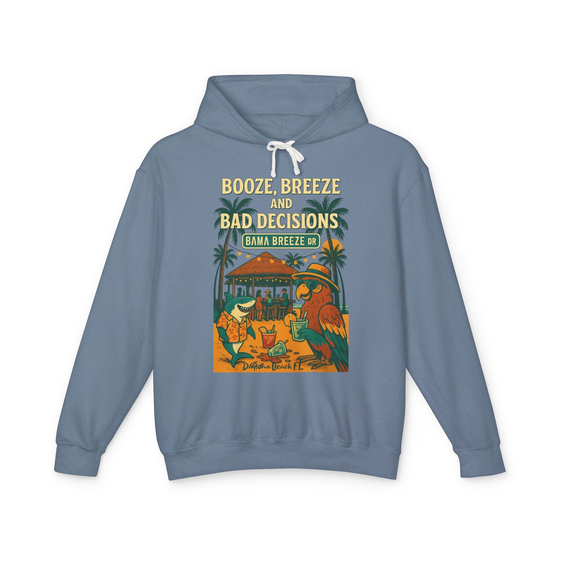 Bama Breeze dr   Lightweight Comfort Colors Hoodie - Jimmy Buffet Style