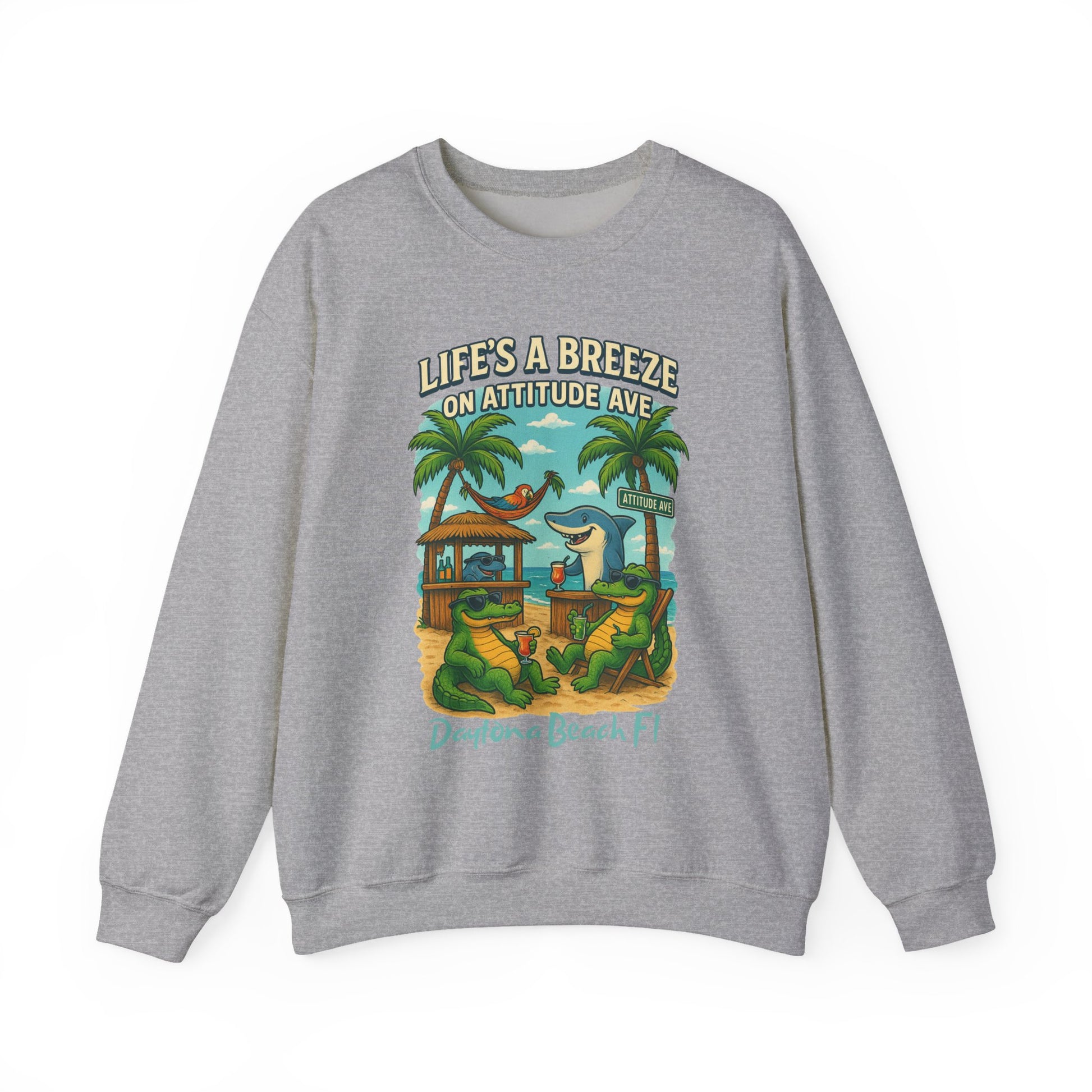 Attitude Ave Crewneck Sweatshirt - Jimmy Buffet Style