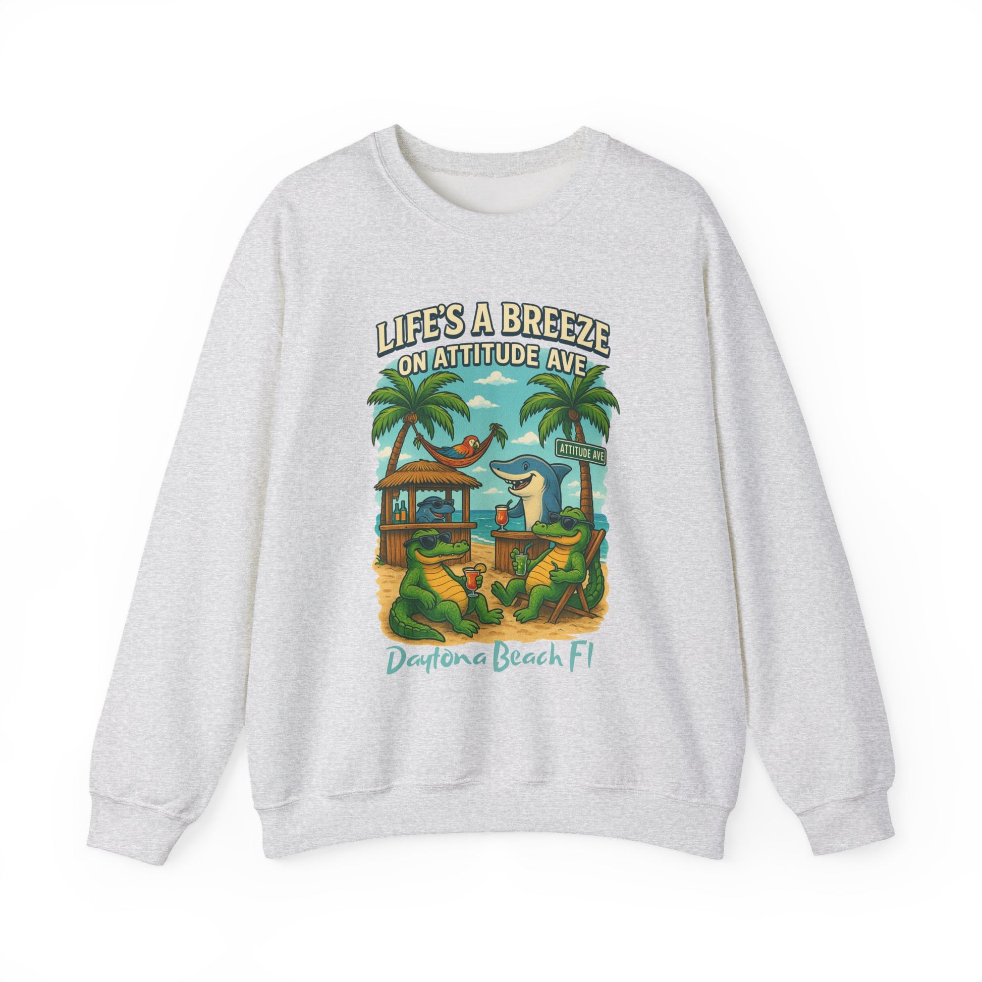 Attitude Ave Crewneck Sweatshirt - Jimmy Buffet Style