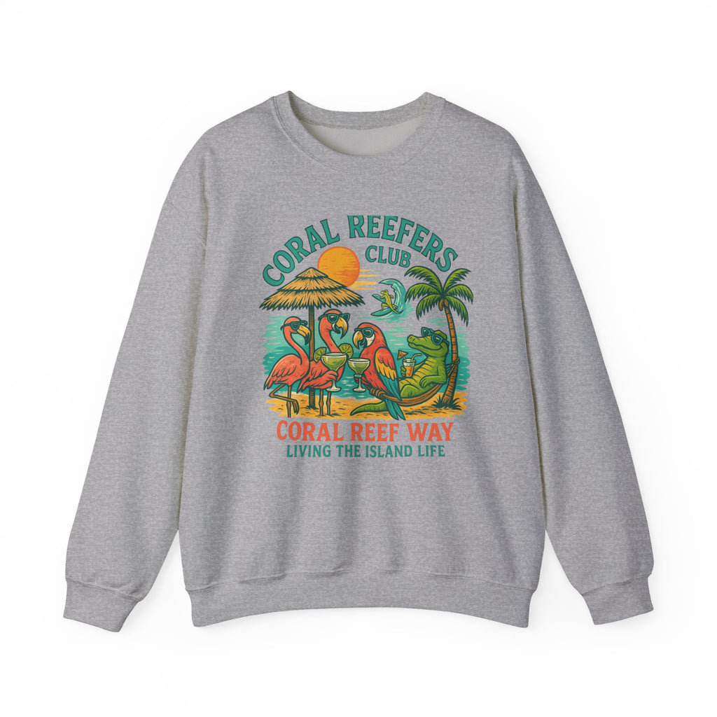 Coral Reefer Way  coral reefers club sweatshirt Fun Beachwear, Unisex Gift, Summer Casual, Travel Apparel