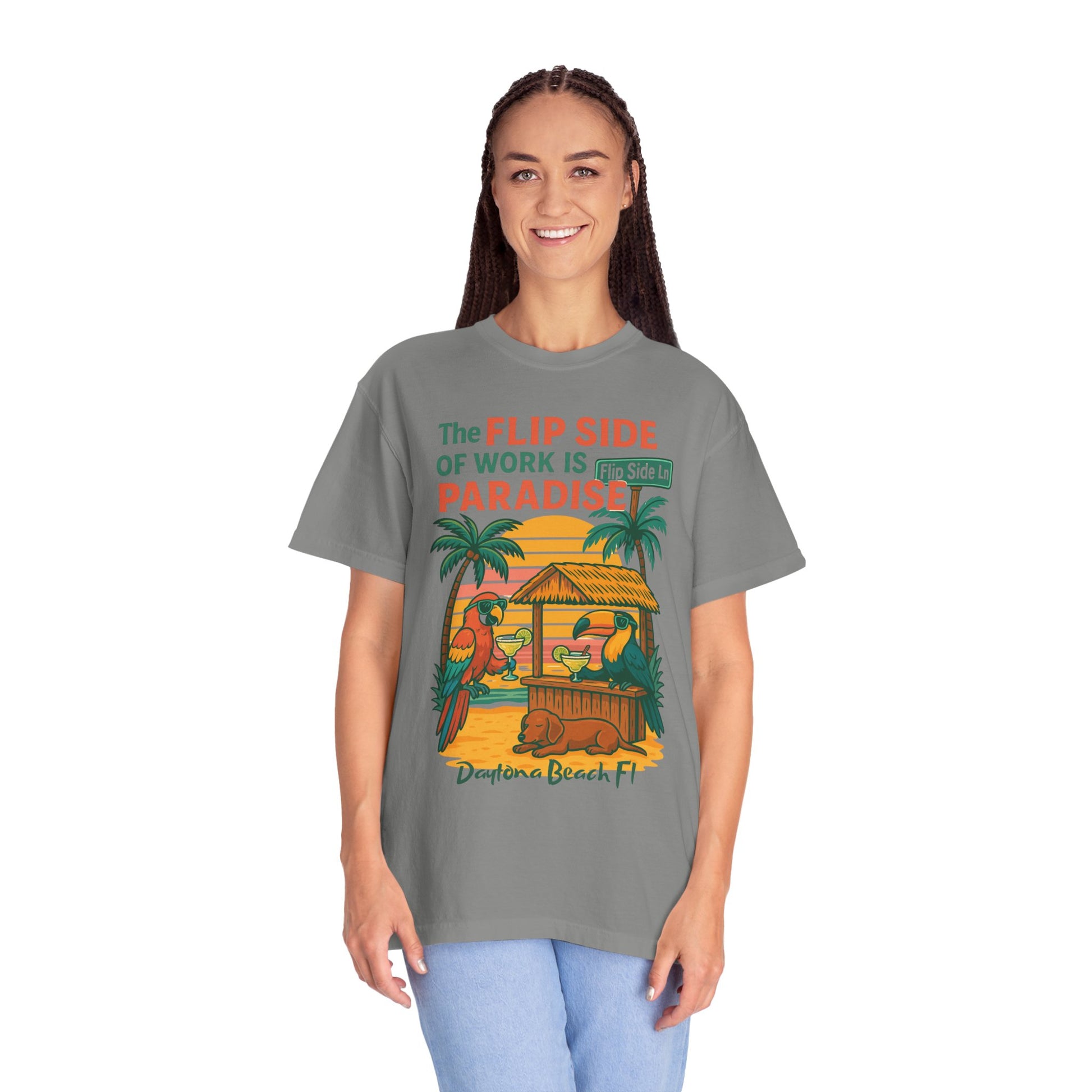 Flip Side Ln   Jimmy Buffet Style T-Shirt
