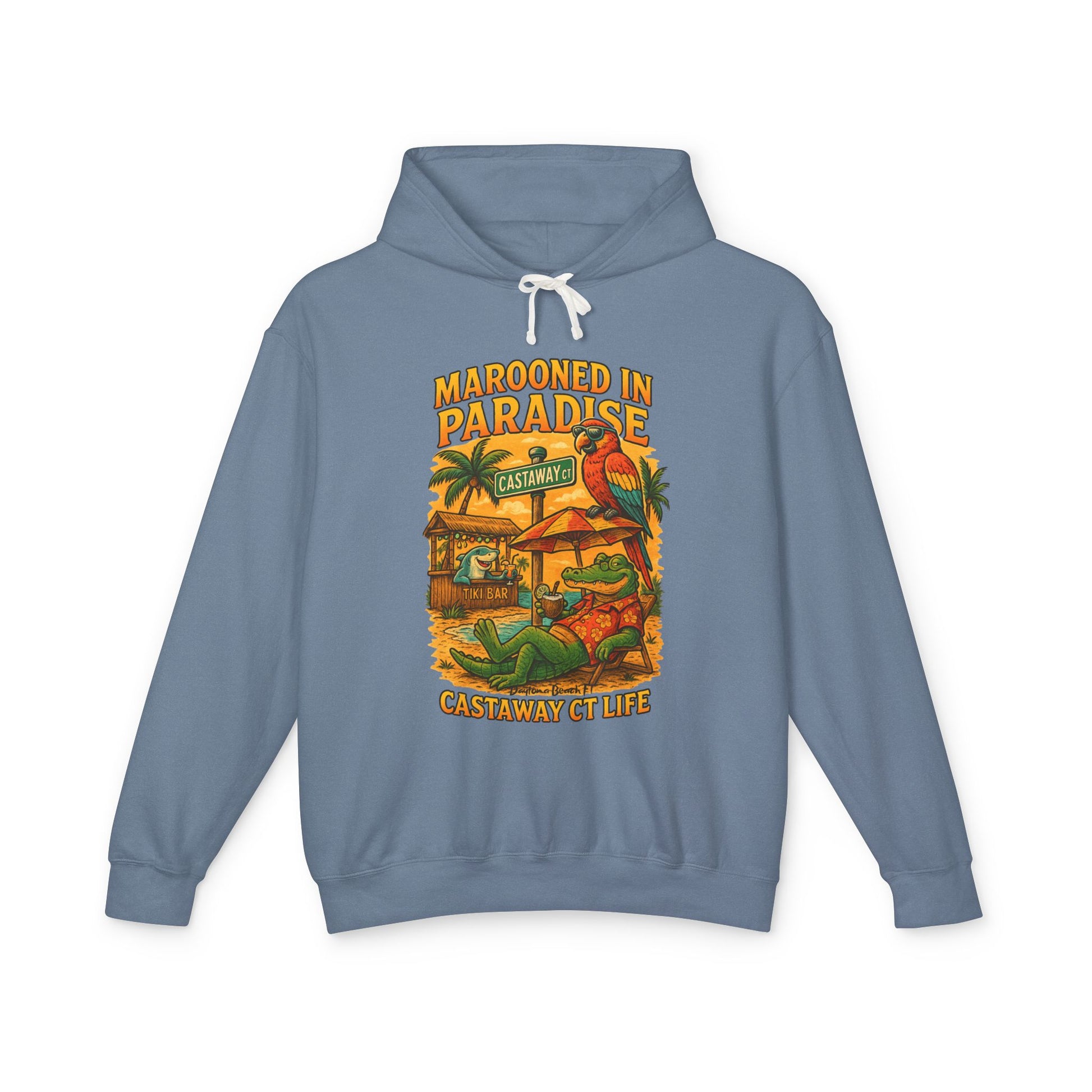 Castaway ct   Lightweight Comfort Colors Hoodie - Jimmy Buffet Style