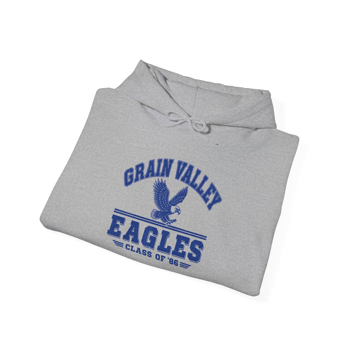 Grain Valley Eagles Hoodie – Class of ’87 Vintage School Spirit Pullover