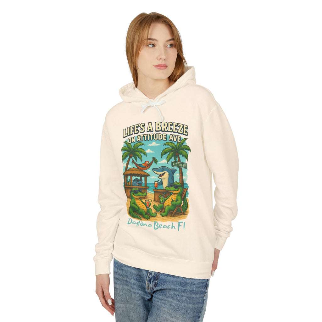 Attitude Ave Lightweight Comfort Colors Hoodie - Jimmy Buffet Style