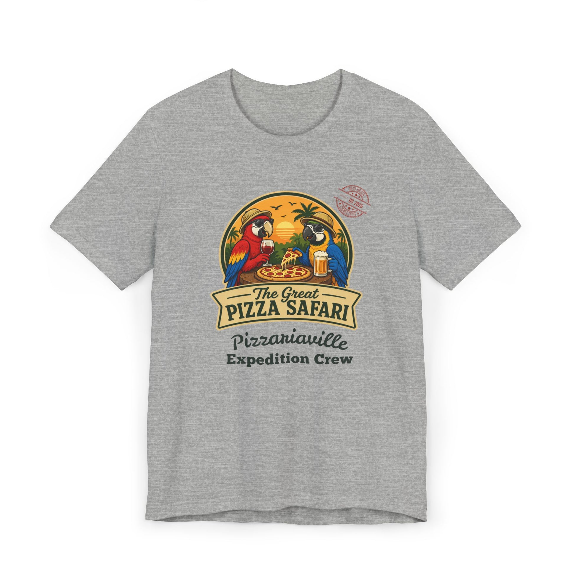 Pizza Safari T‑Shirt —Expedition Crew Vintage Design