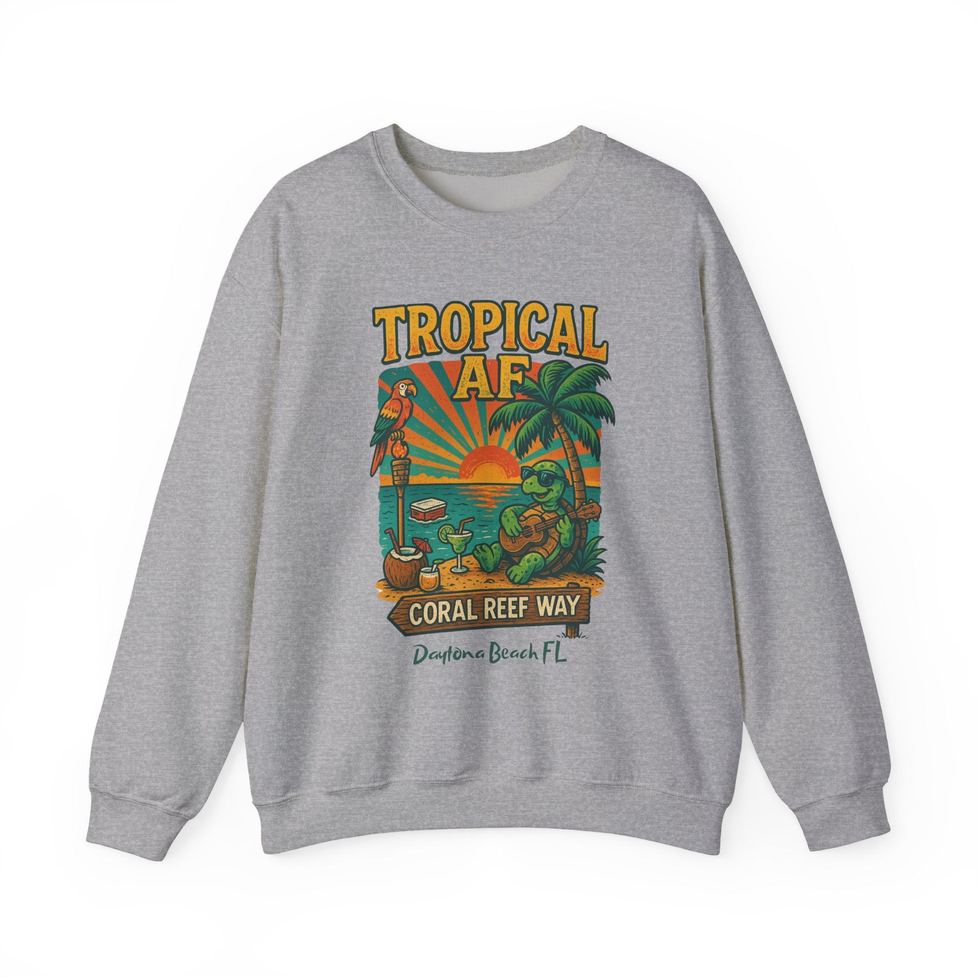 Coral Reef way Crewneck Sweatshirt - Jimmy Buffet Style