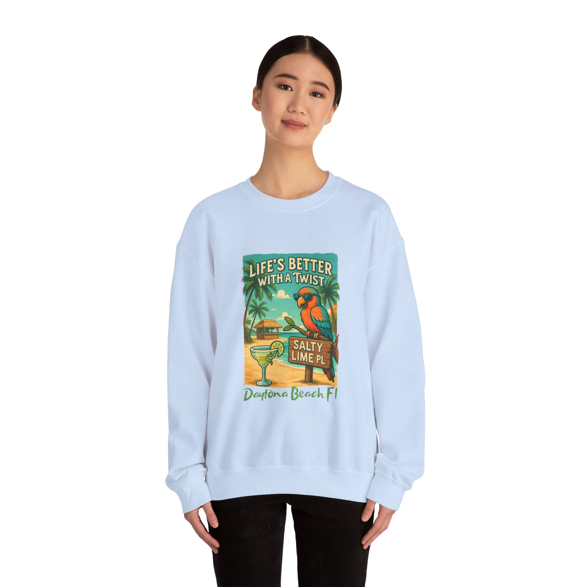 Salty Lime  Place  Crewneck Sweatshirt - Jimmy Buffet Style