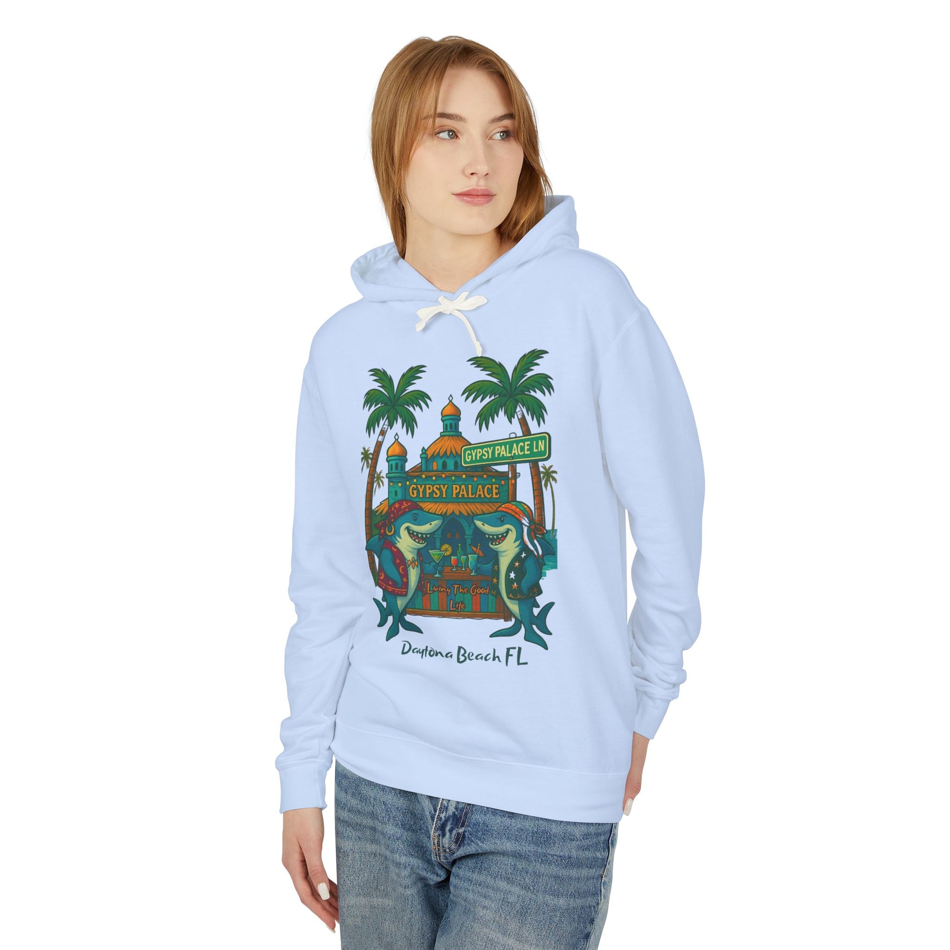 Gypsy Palace  ln Lightweight Comfort Colors Hoodie - Jimmy Buffet Style