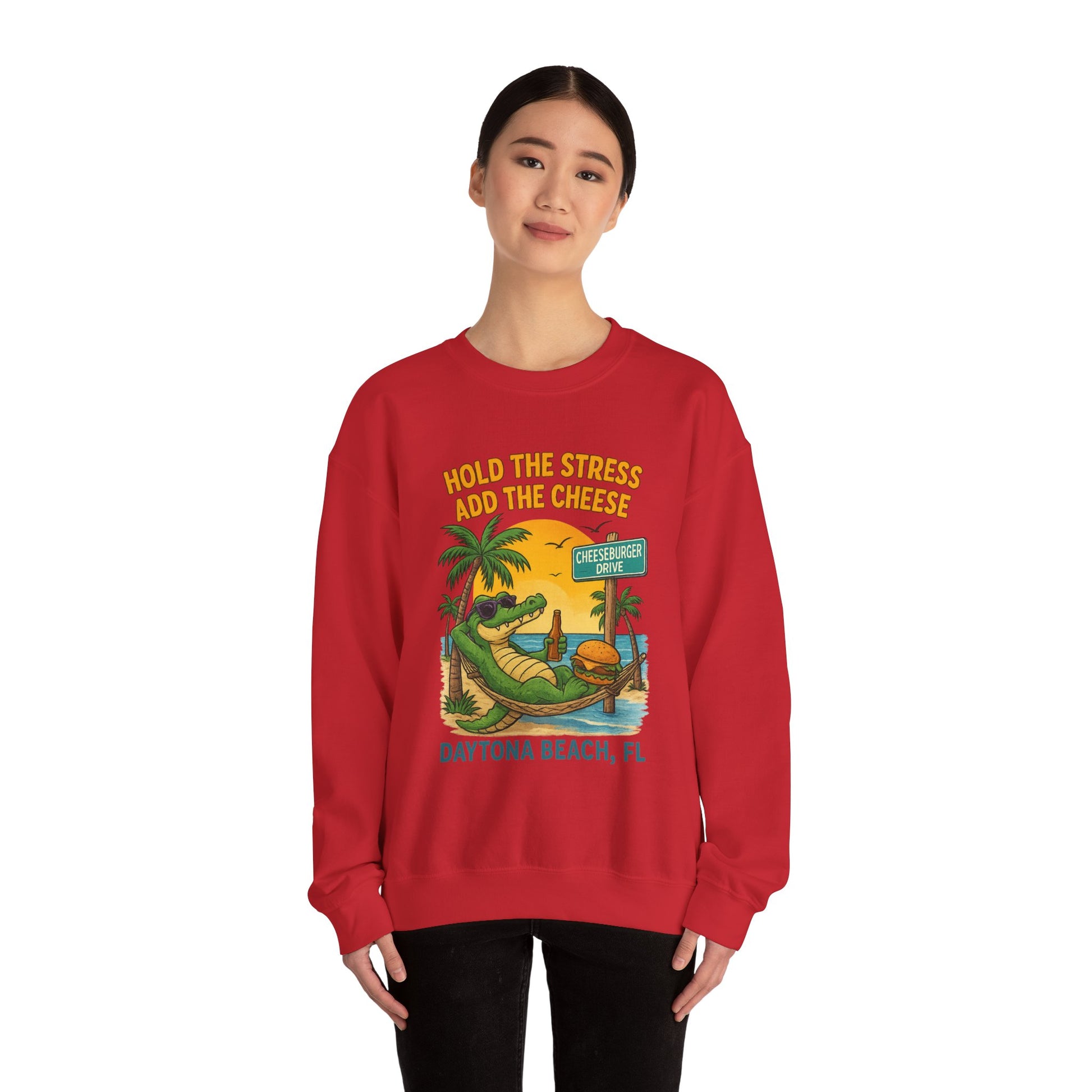Cheeseburger dr Crewneck Sweatshirt - Jimmy Buffet Style