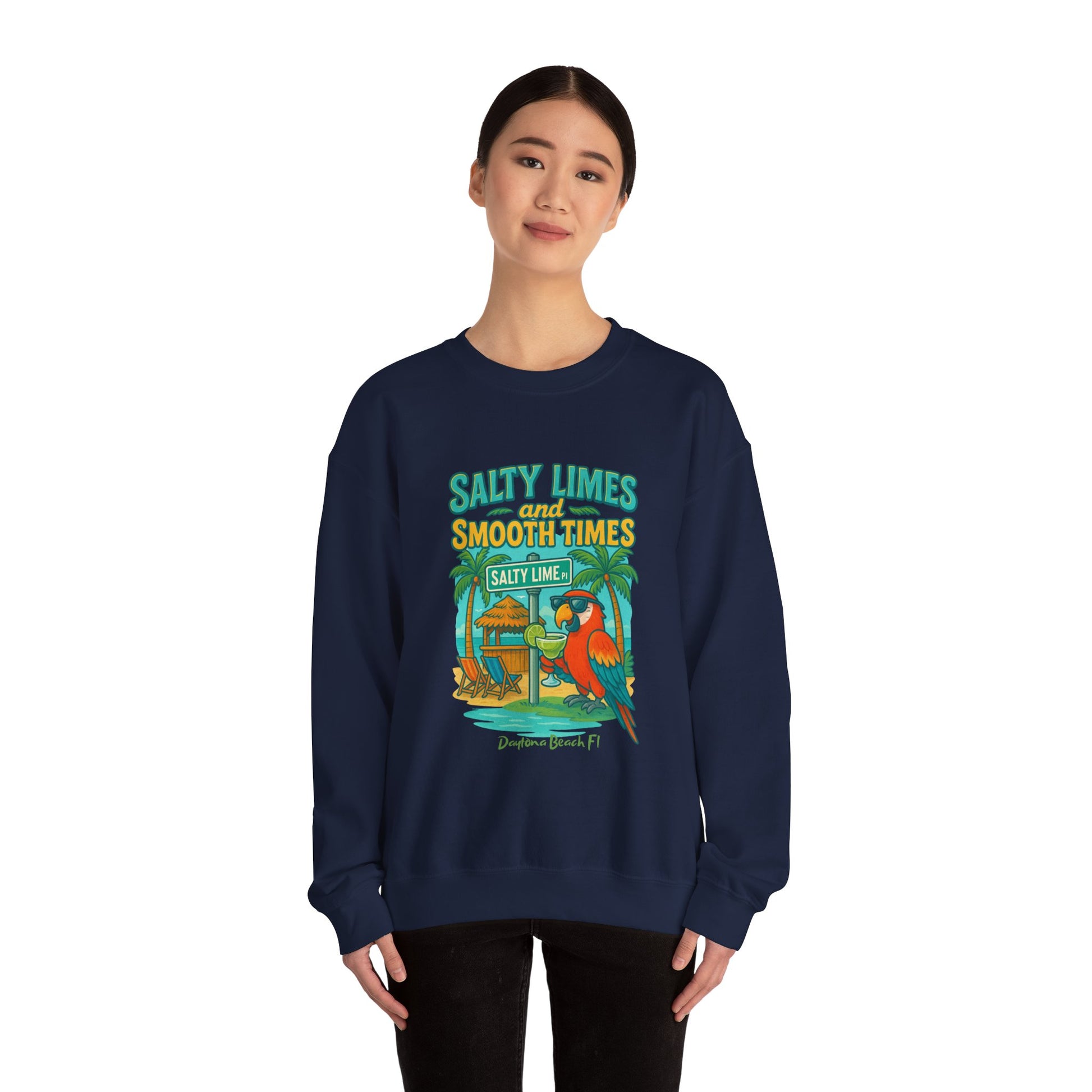 Salty Lime  Place  Crewneck Sweatshirt - Jimmy Buffet Style