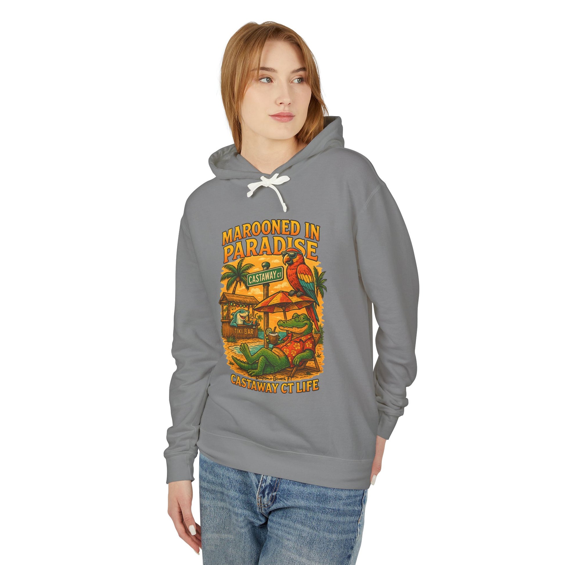 Castaway ct   Lightweight Comfort Colors Hoodie - Jimmy Buffet Style