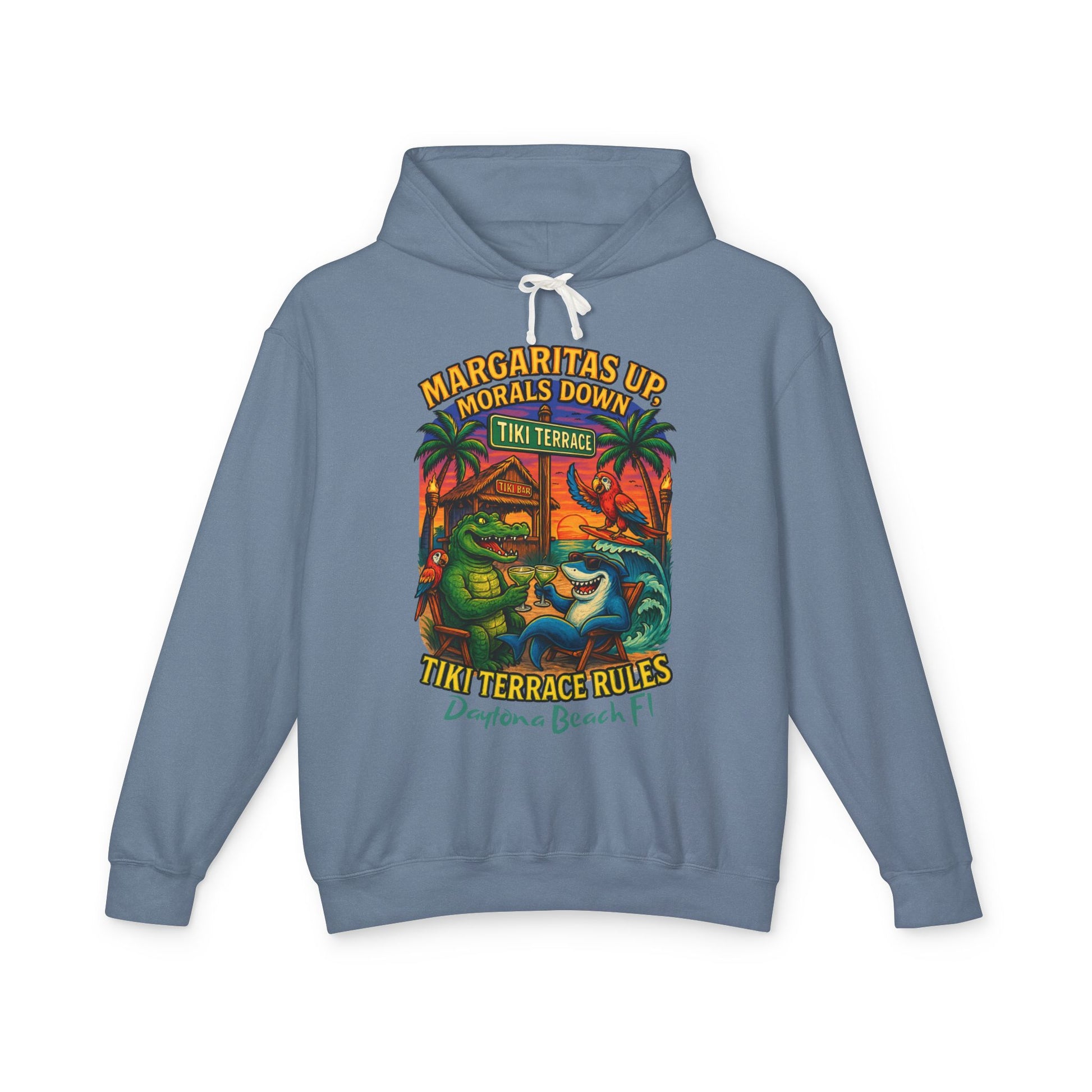 Tiki Terrace  Lightweight Comfort Colors Hoodie - Jimmy Buffet Style