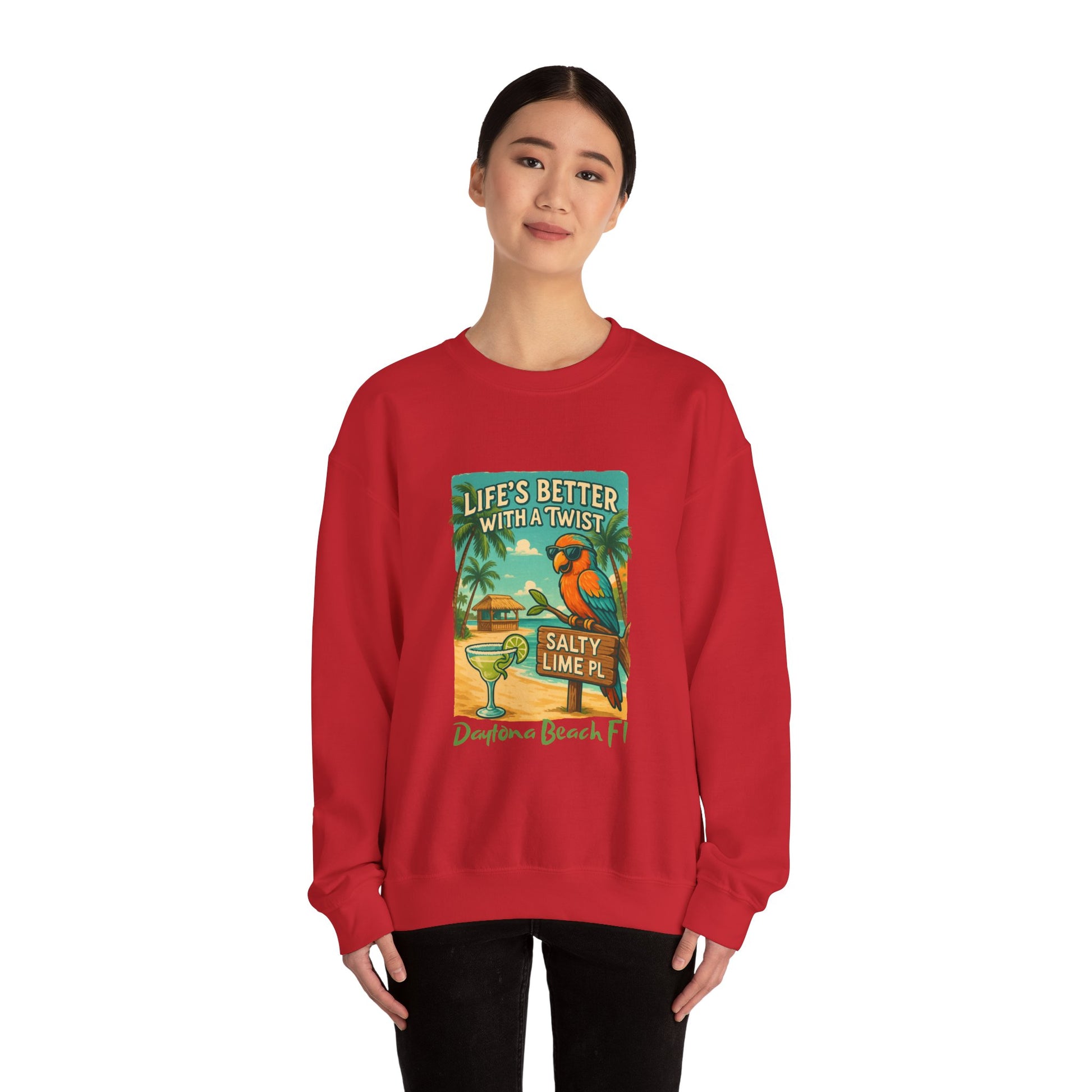 Salty Lime  Place  Crewneck Sweatshirt - Jimmy Buffet Style