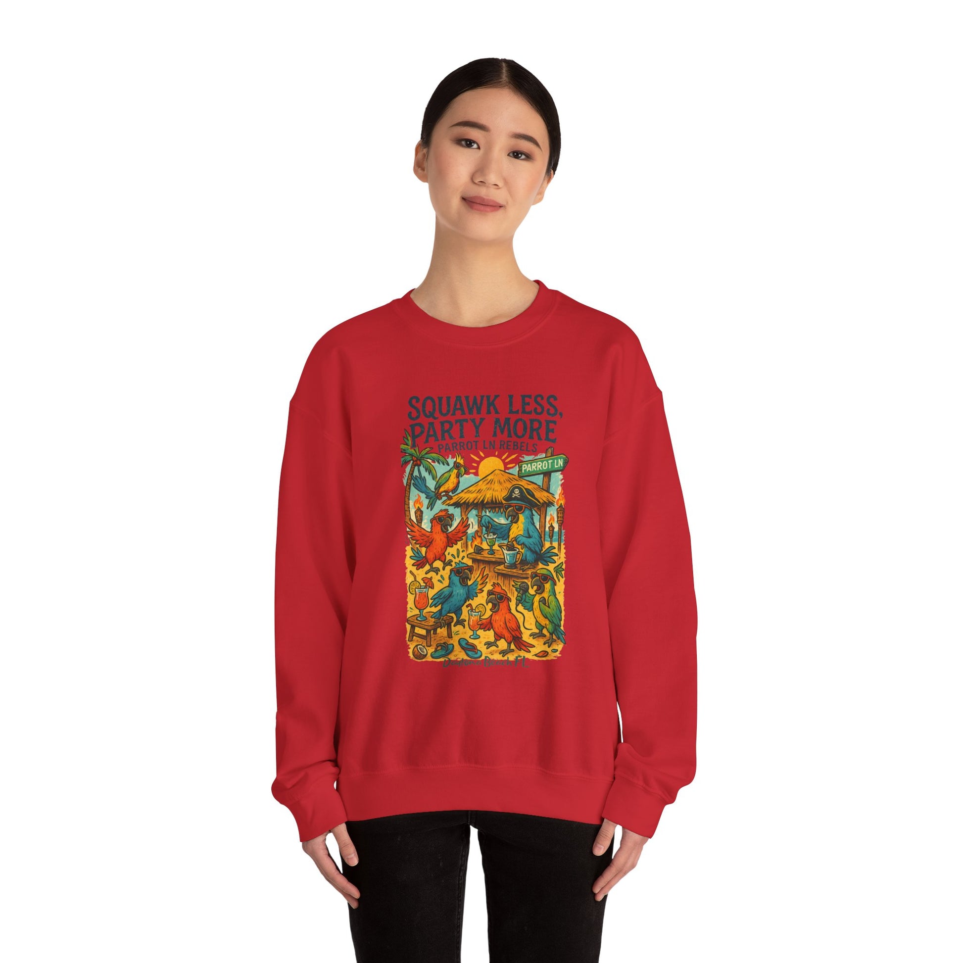 Parrot Ln   Crewneck Sweatshirt - Jimmy Buffet Style