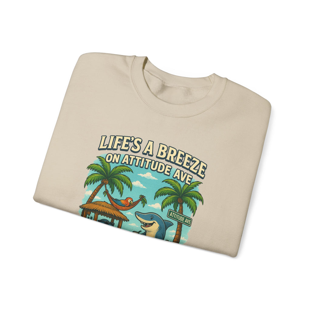 Attitude Ave Crewneck Sweatshirt - Jimmy Buffet Style