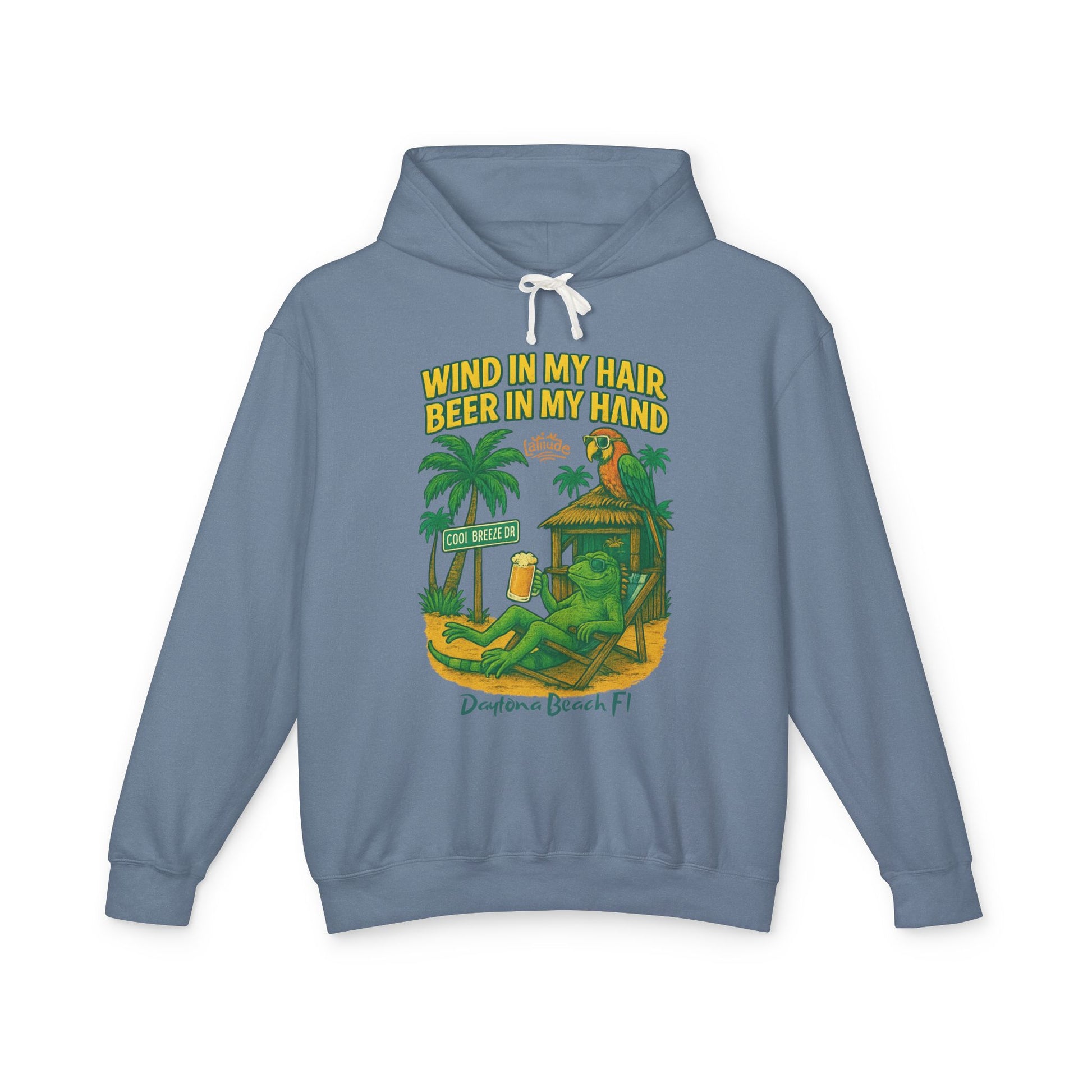 Cool Breeze dr  Lightweight Comfort Colors Hoodie - Jimmy Buffet Style