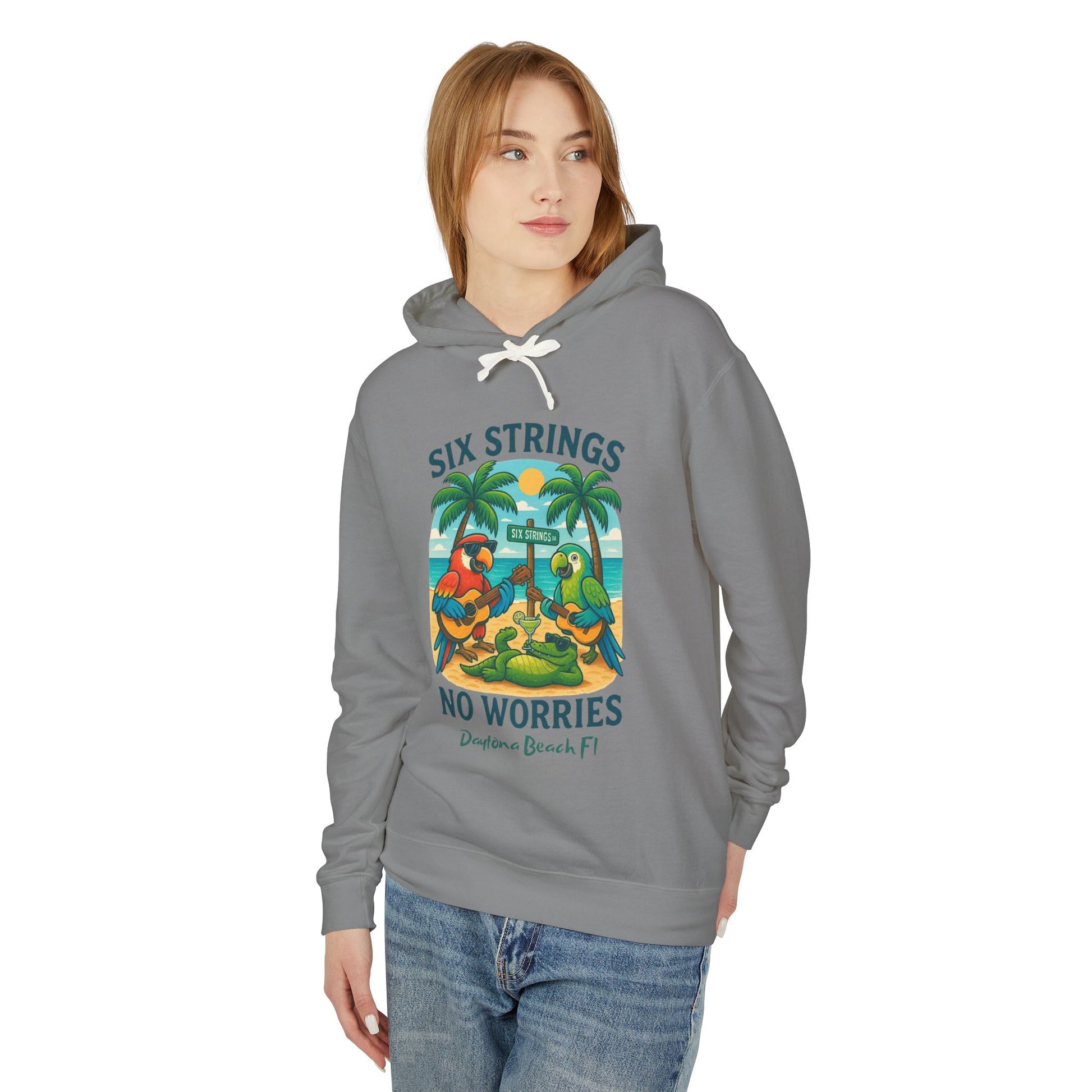 Copy of Flip Side Ln  Lightweight Comfort Colors Hoodie - Jimmy Buffet Style