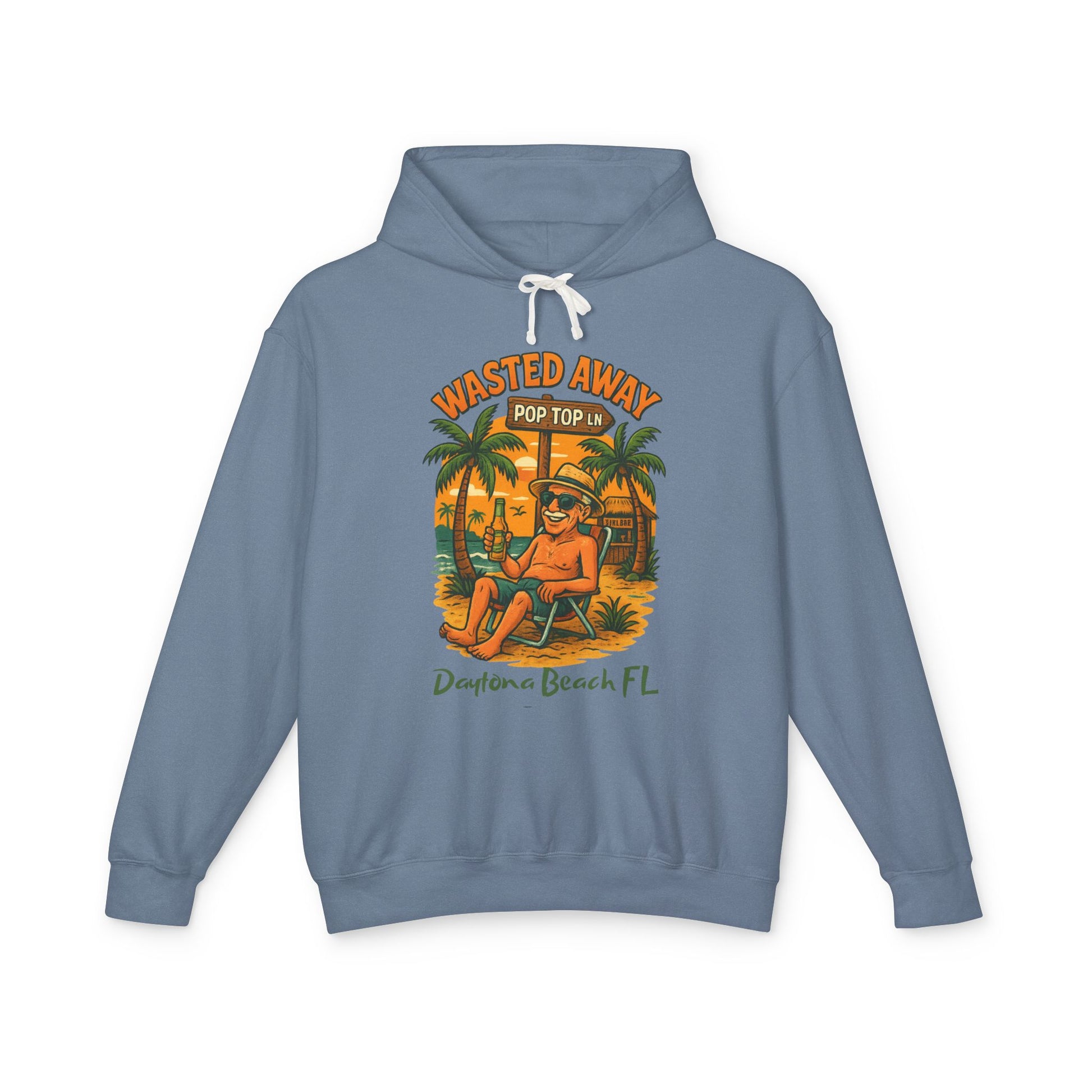 Pop Top  Ln  Lightweight Comfort Colors Hoodie - Jimmy Buffet Style