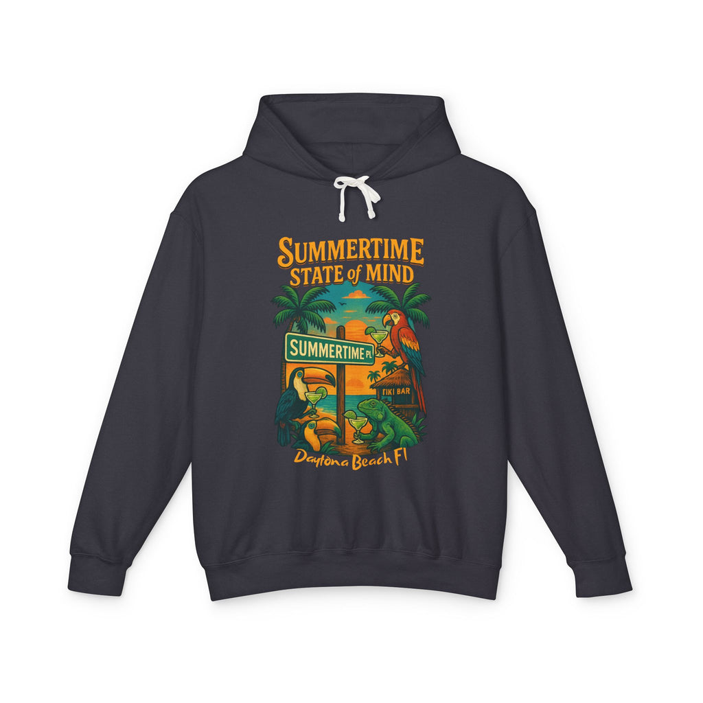 Summertime Place   Lightweight Comfort Colors Hoodie - Jimmy Buffet Style