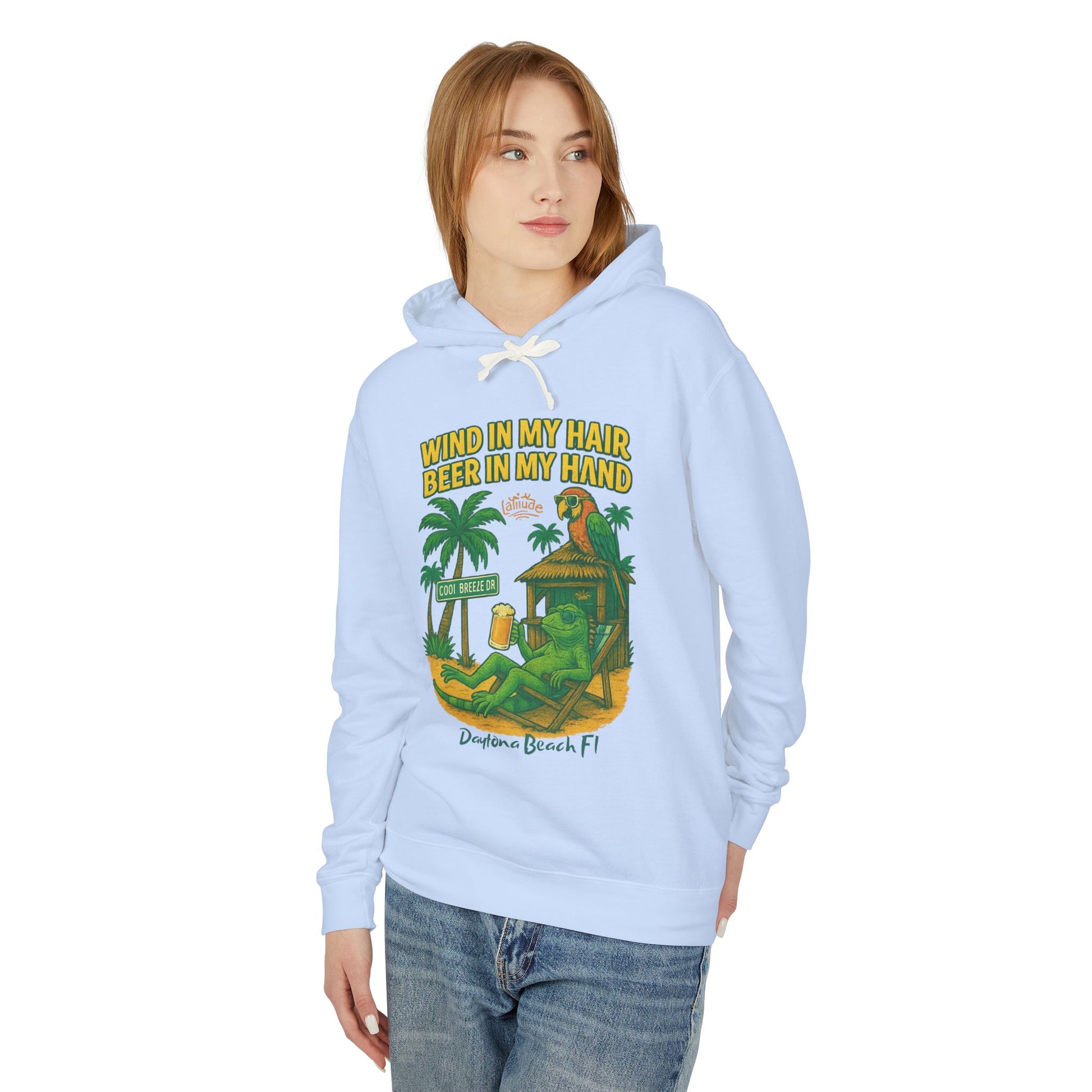 Cool Breeze dr  Lightweight Comfort Colors Hoodie - Jimmy Buffet Style