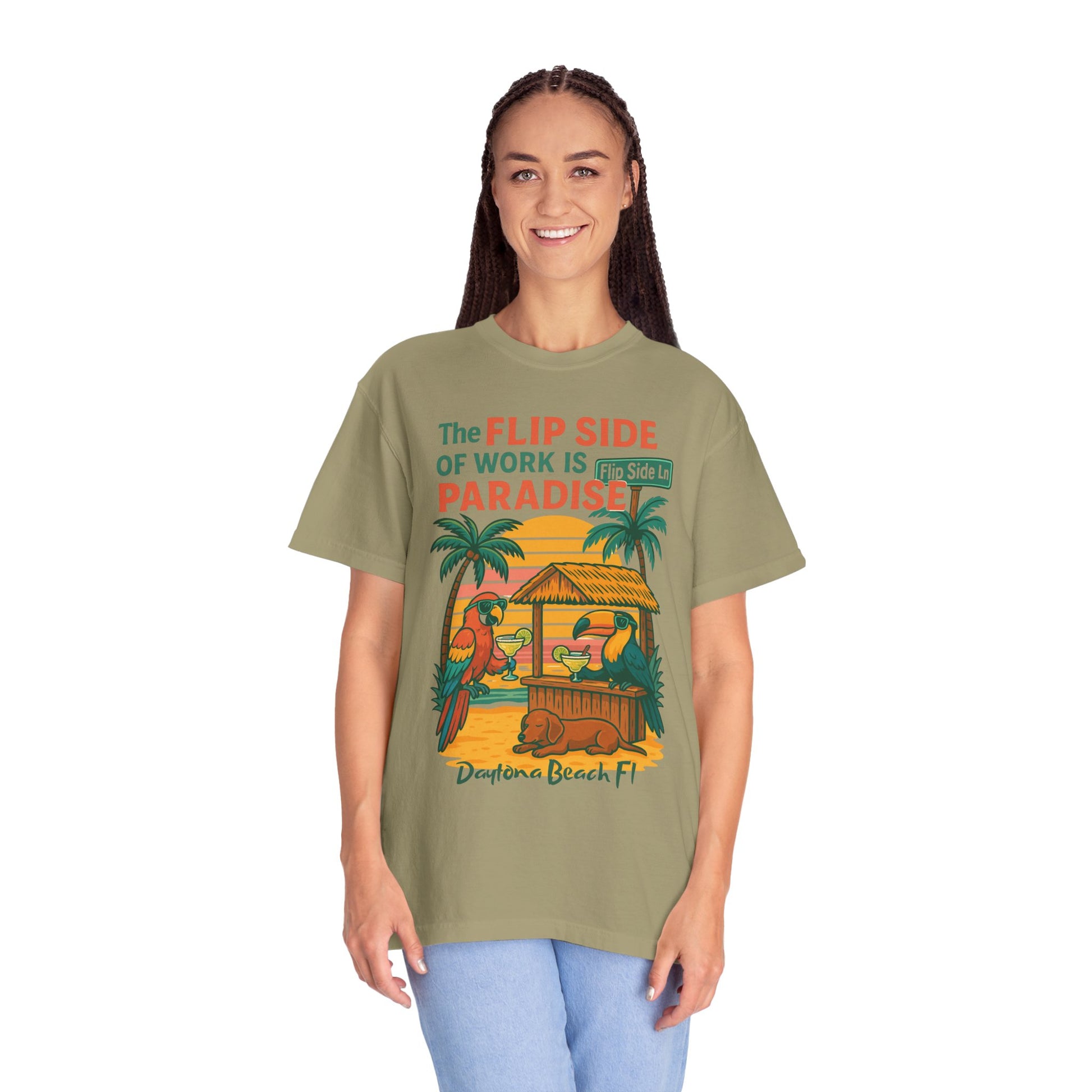 Flip Side Ln   Jimmy Buffet Style T-Shirt