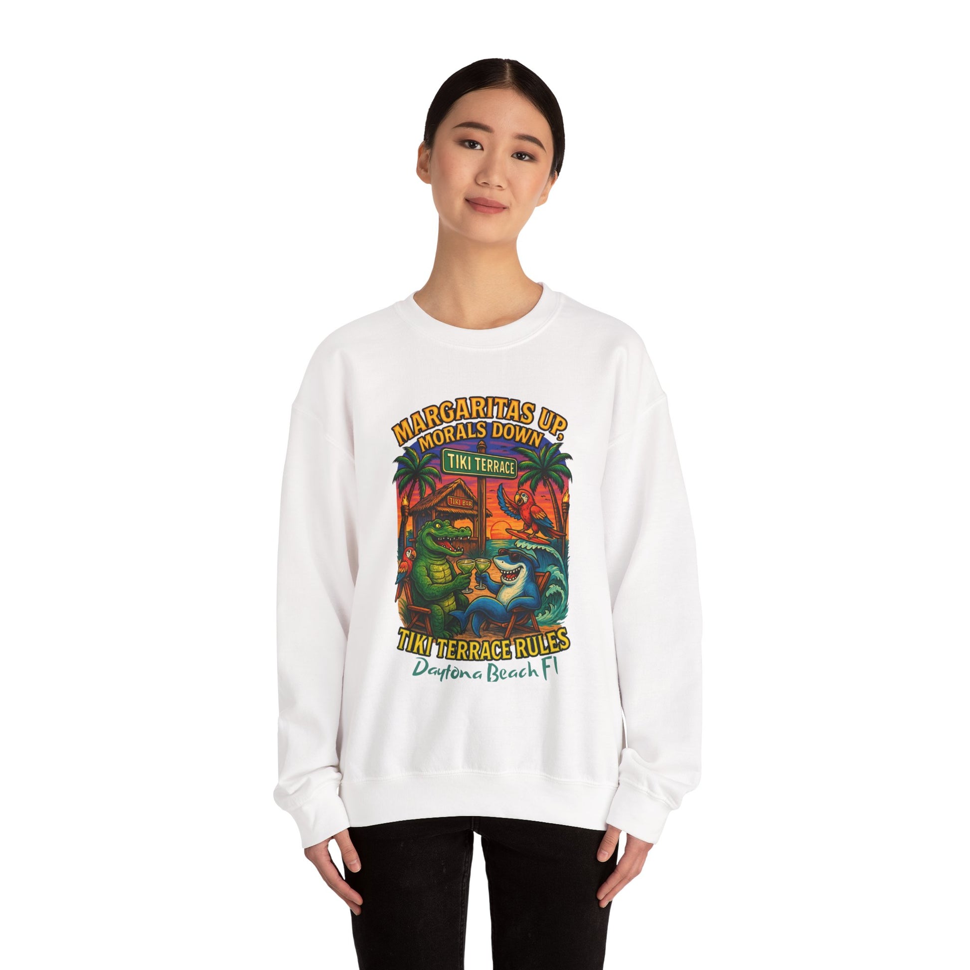 Tiki terrace Crewneck Sweatshirt - Jimmy Buffet Style