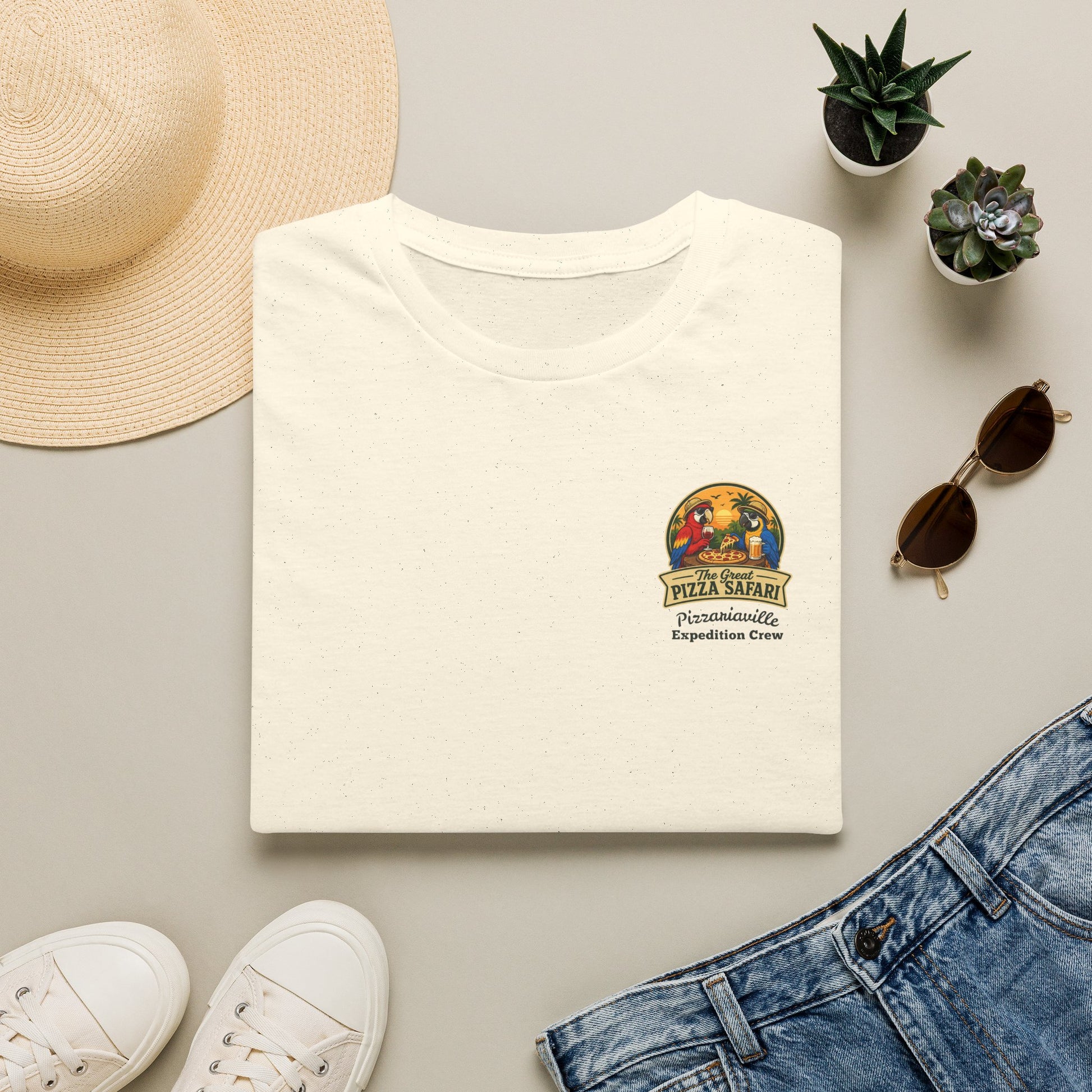 T‑Shirt — "Pizza Safari" Retro Pizzeria Expedition Crew Graphic Tee