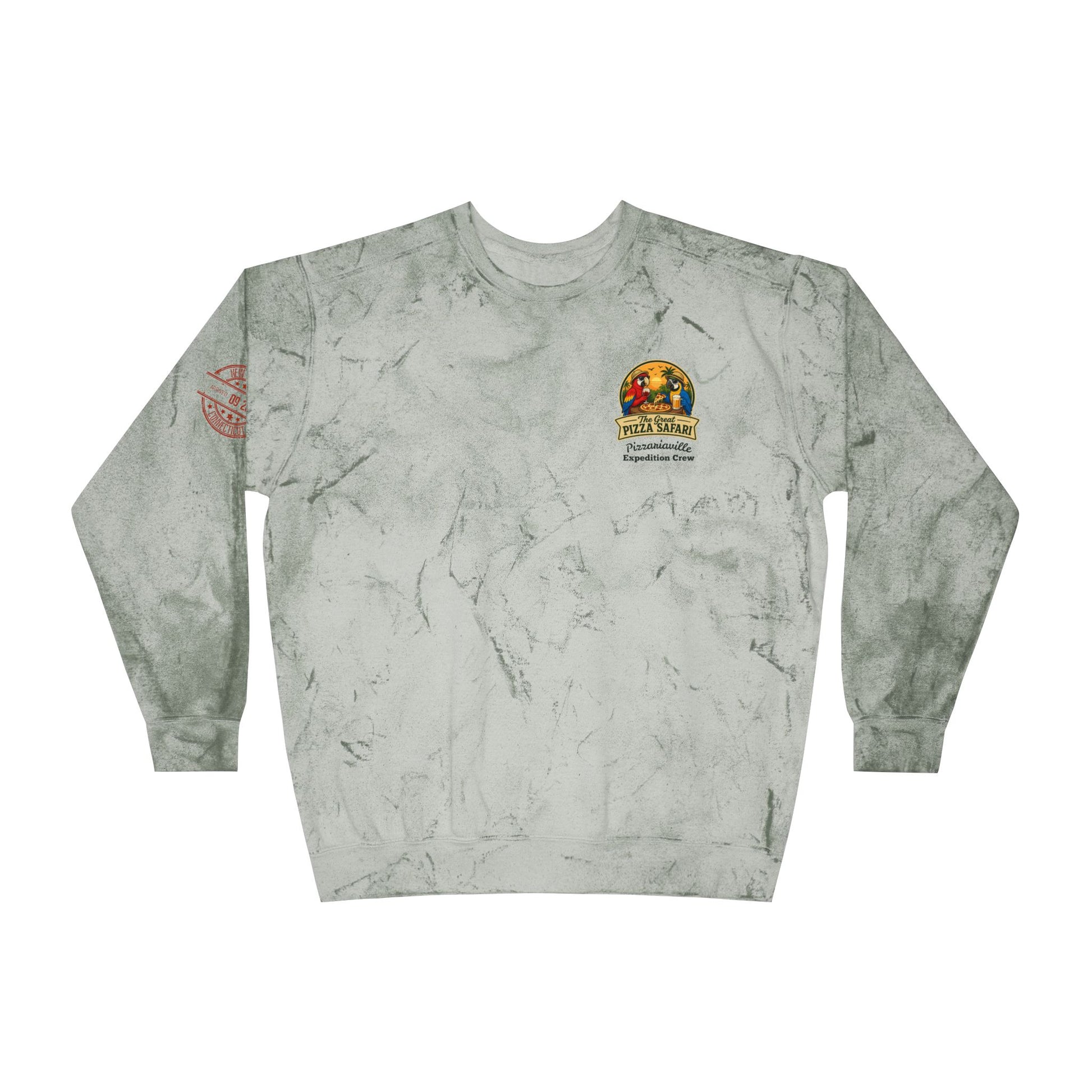 Tie-Dye Crewneck Sweatshirt — the Great Pizza Safari