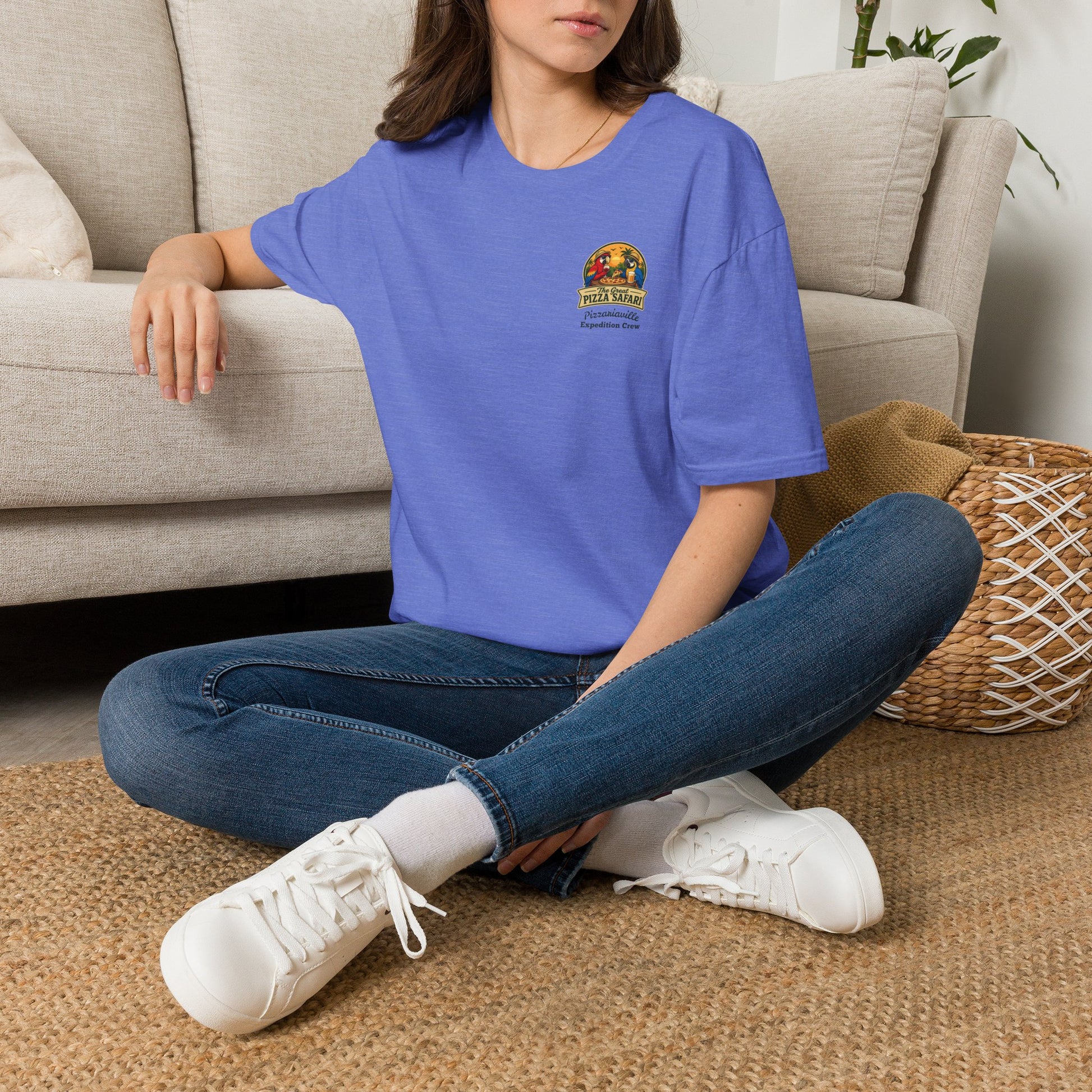 T‑Shirt — "Pizza Safari" Retro Pizzeria Expedition Crew Graphic Tee
