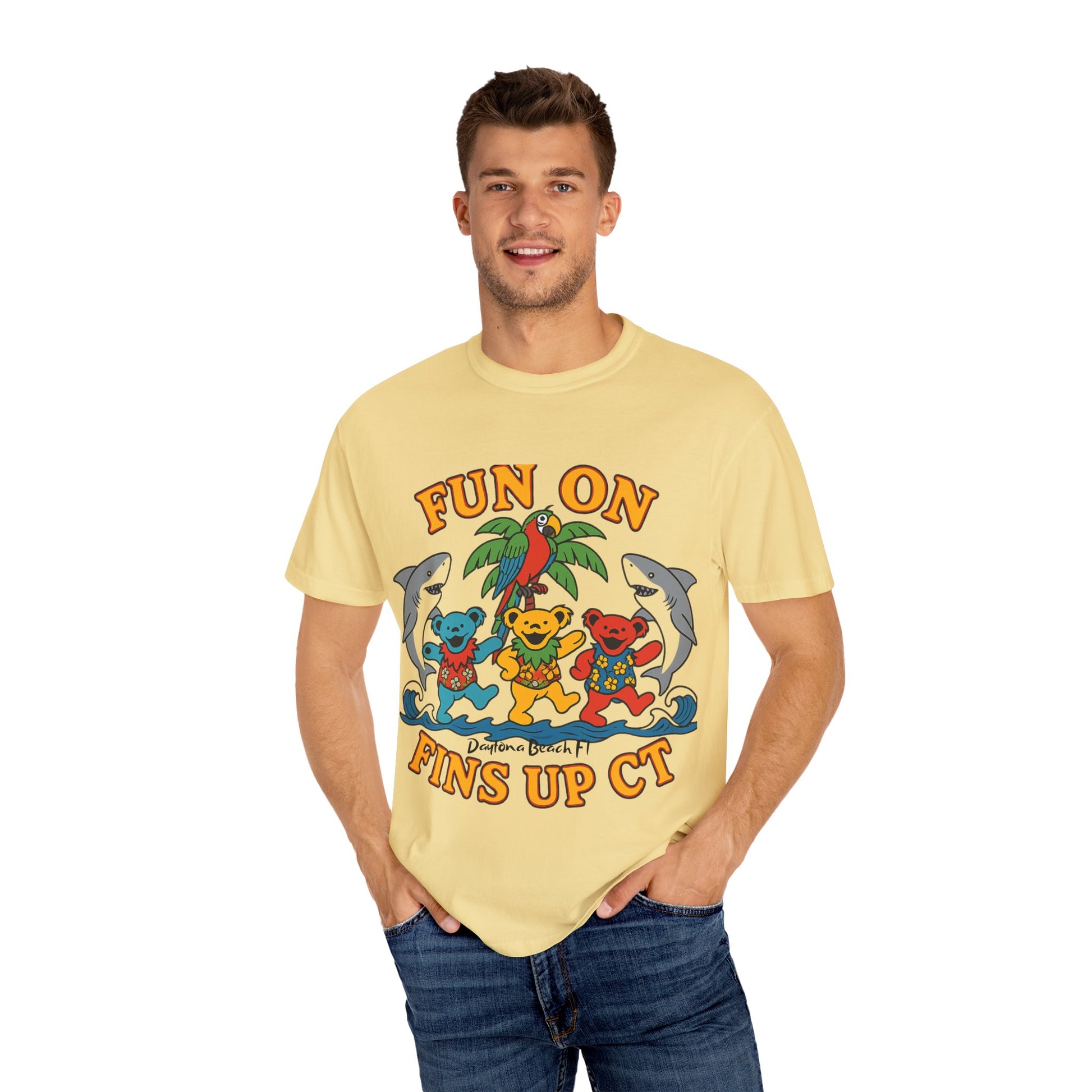 Fins up T shirt  Comfort colors 1717