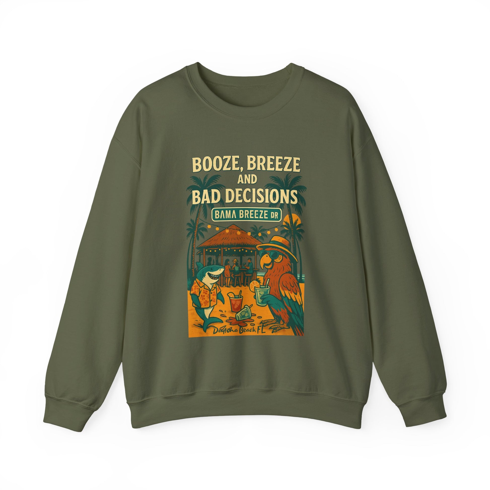 Bam Breeze dr   Crewneck Sweatshirt - Jimmy Buffet Style