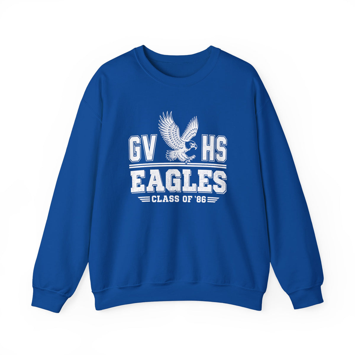 GVHS Eagles Crewneck Sweatshirt — Class of '86 Vintage School Spirit