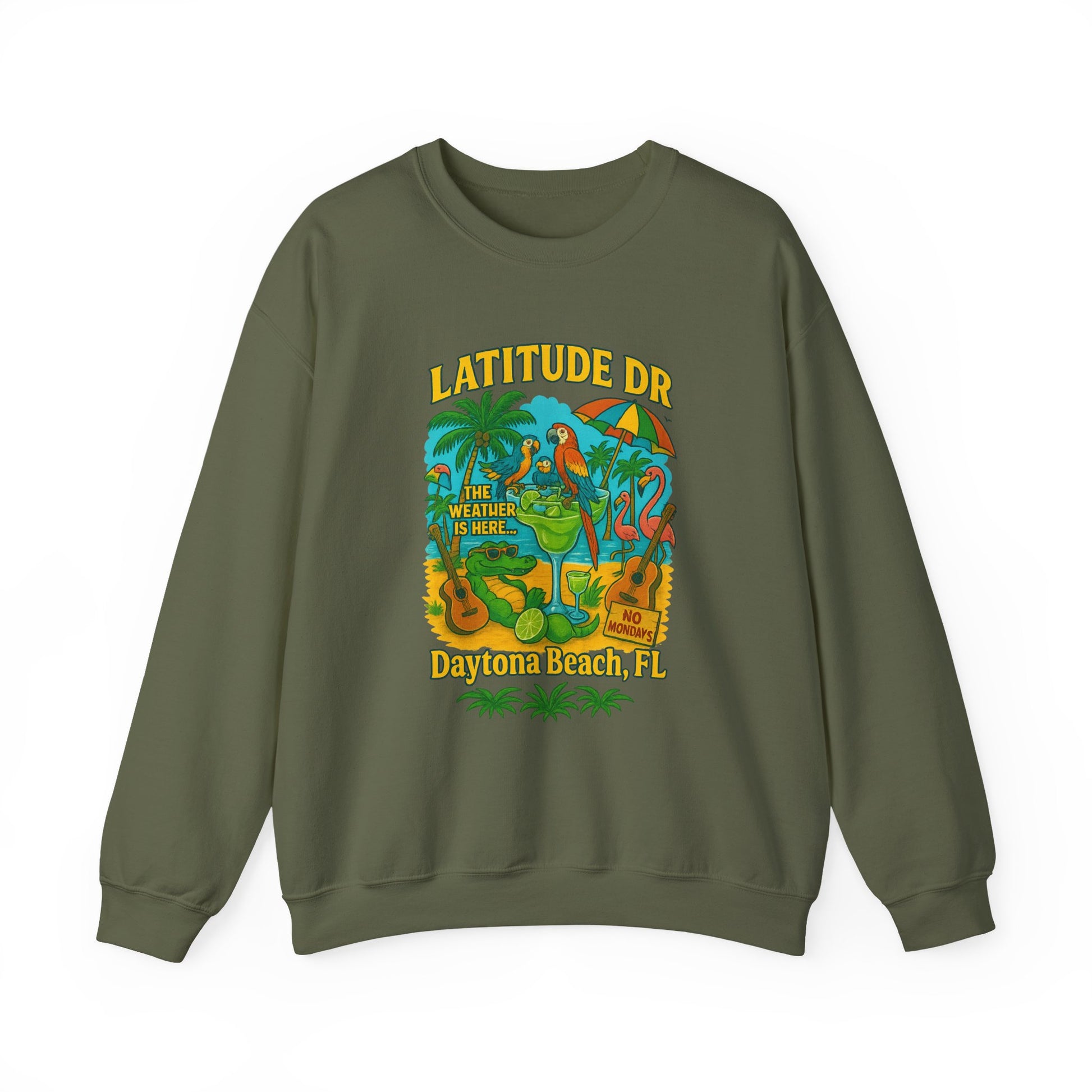 Latitude  Ave Crewneck Sweatshirt - Jimmy Buffet Style
