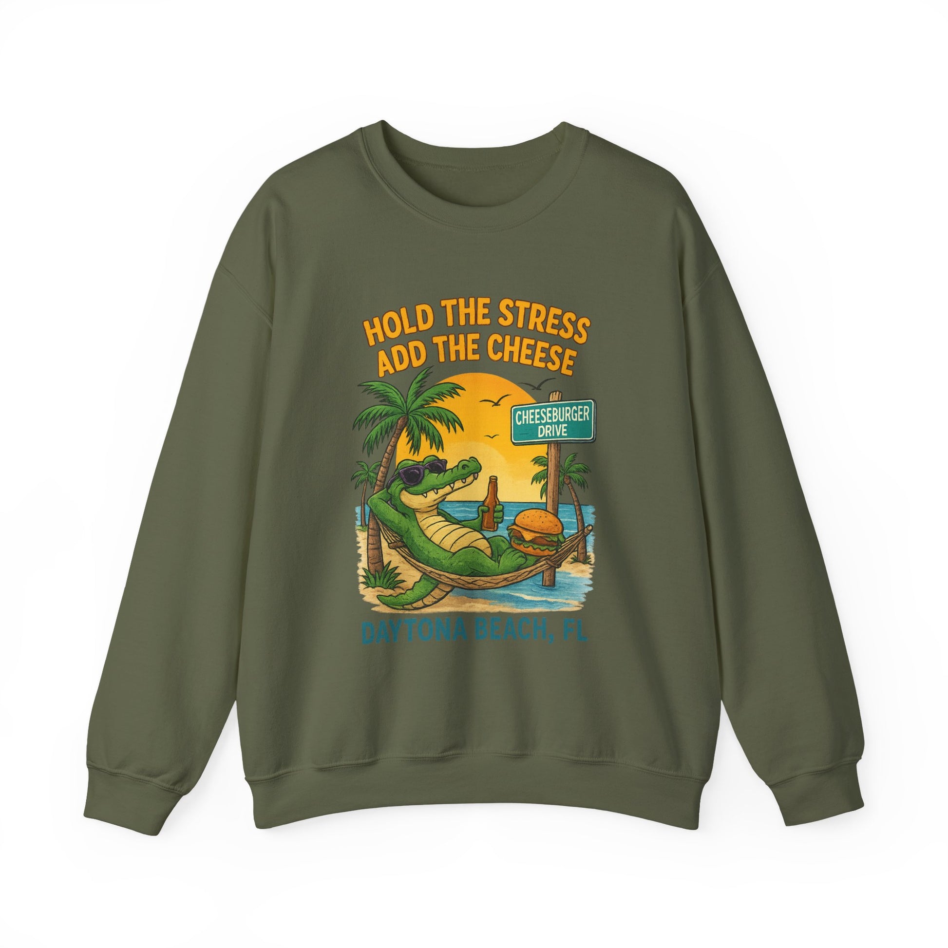 Cheeseburger dr Crewneck Sweatshirt - Jimmy Buffet Style