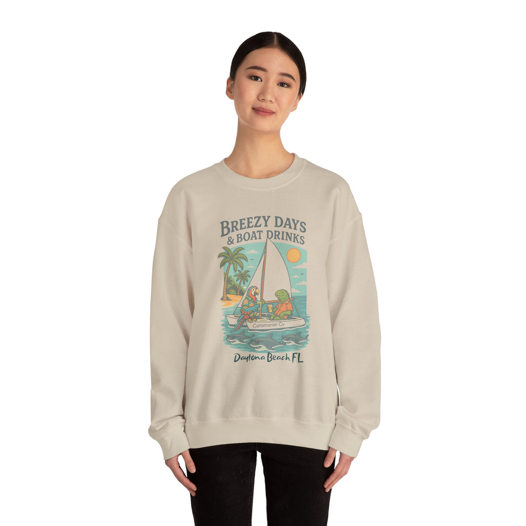 Catamaran Cove Crewneck Sweatshirt - Jimmy Buffet Style