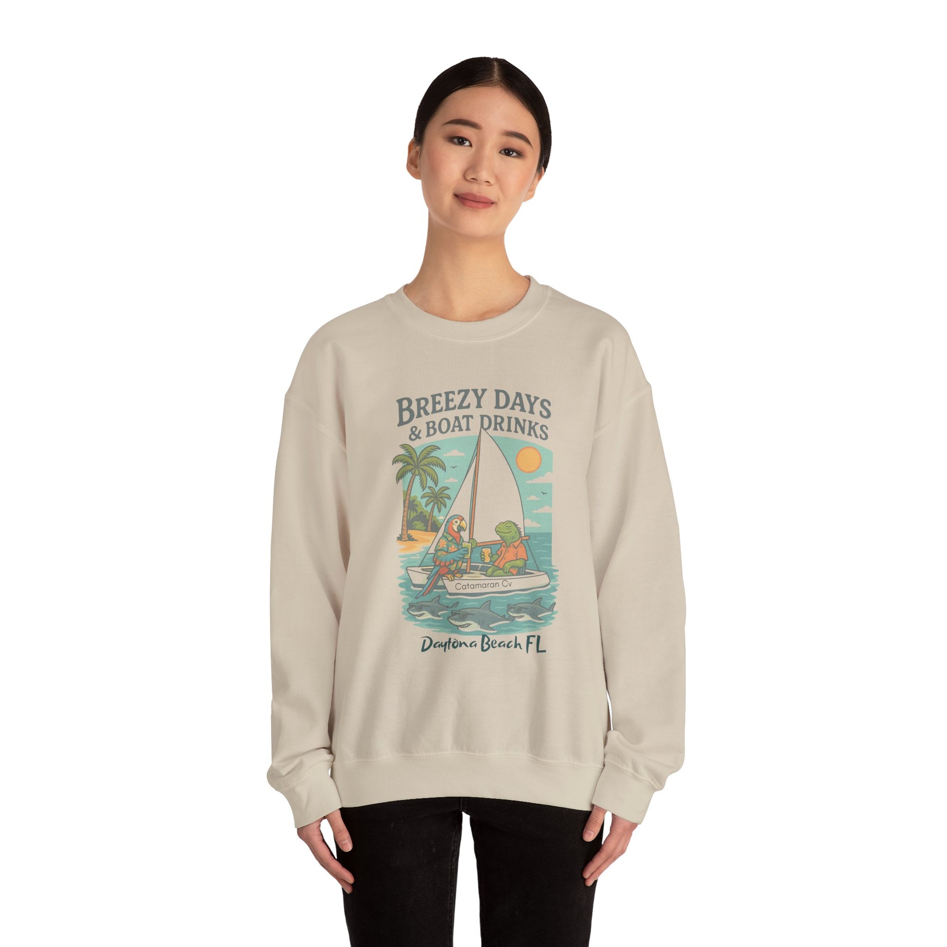 Catamaran Cove Crewneck Sweatshirt - Jimmy Buffet Style