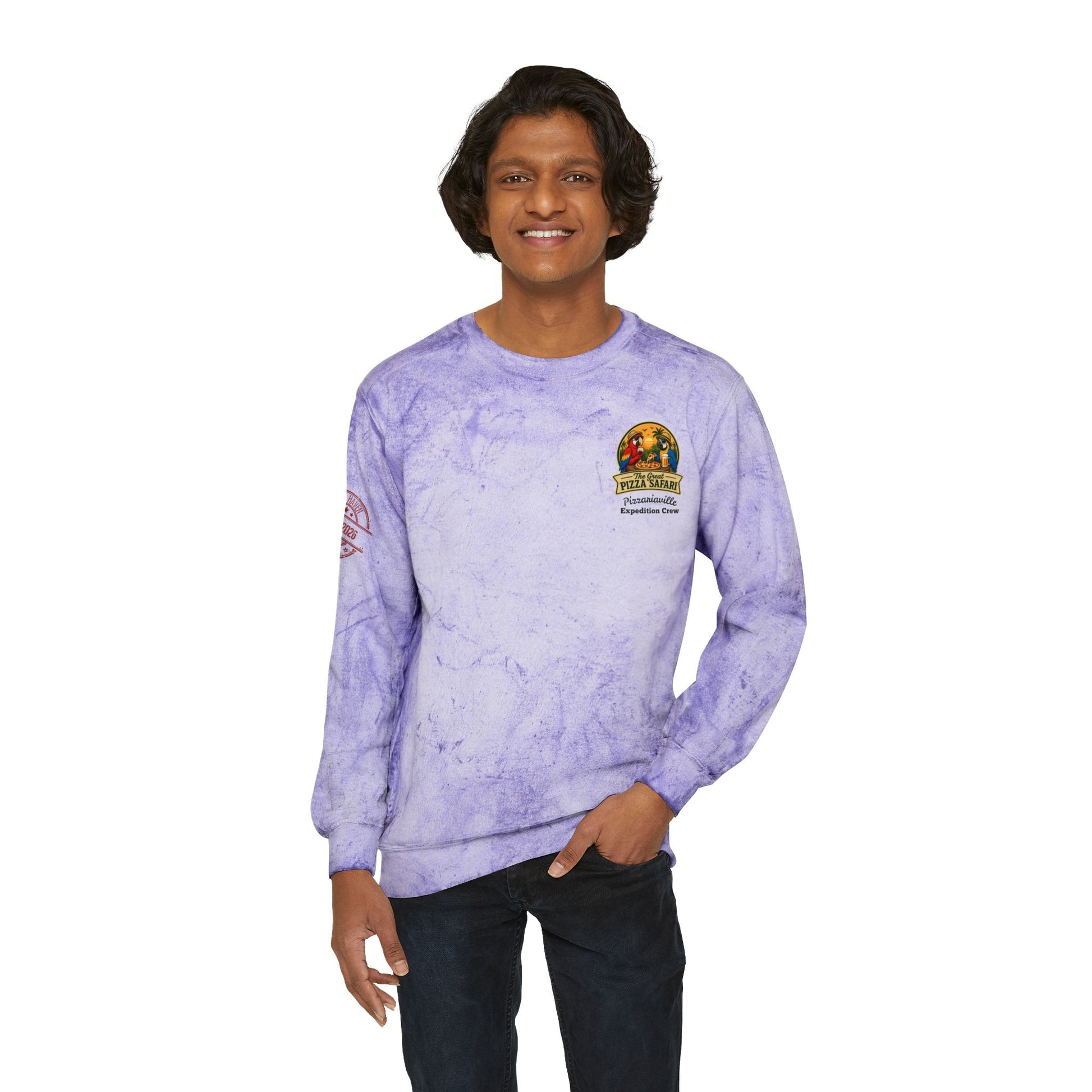 Tie-Dye Crewneck Sweatshirt — the Great Pizza Safari
