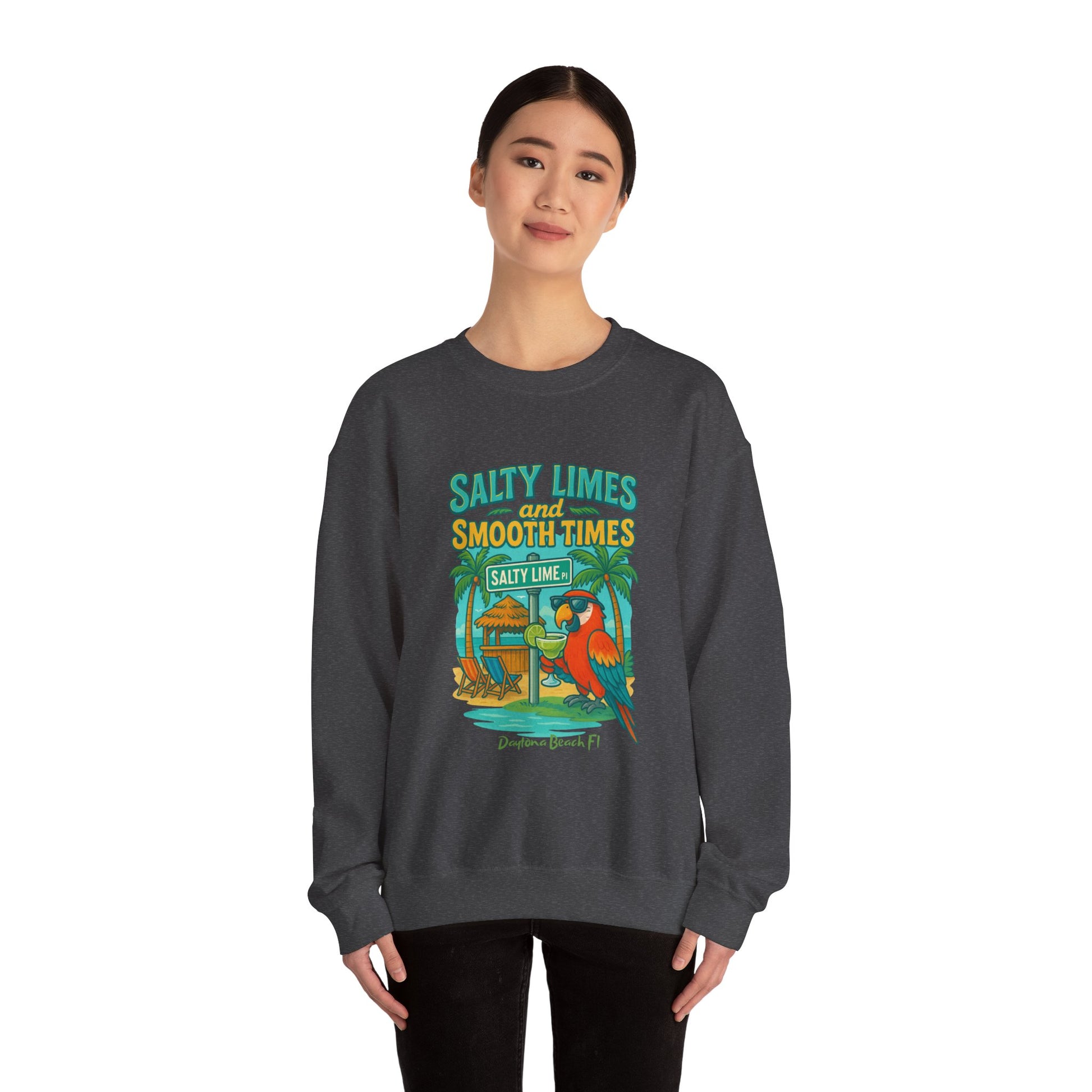 Salty Lime  Place  Crewneck Sweatshirt - Jimmy Buffet Style