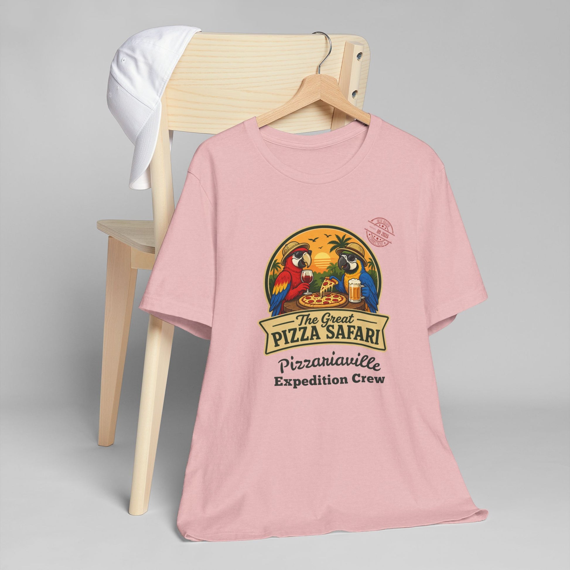 Pizza Safari T‑Shirt —Expedition Crew Vintage Design