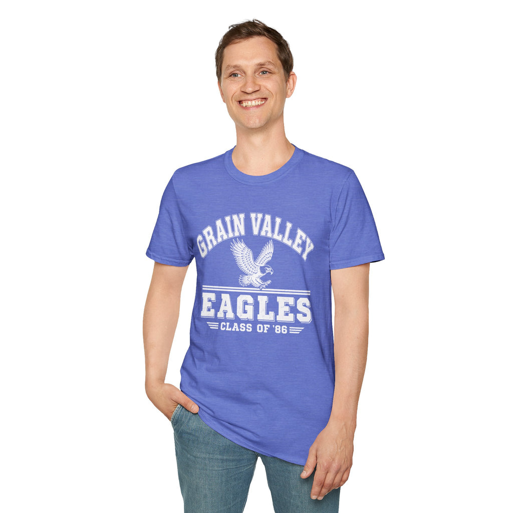Grain Valley Eagles Vintage Logo T-Shirt | Class of '86 School Spirit