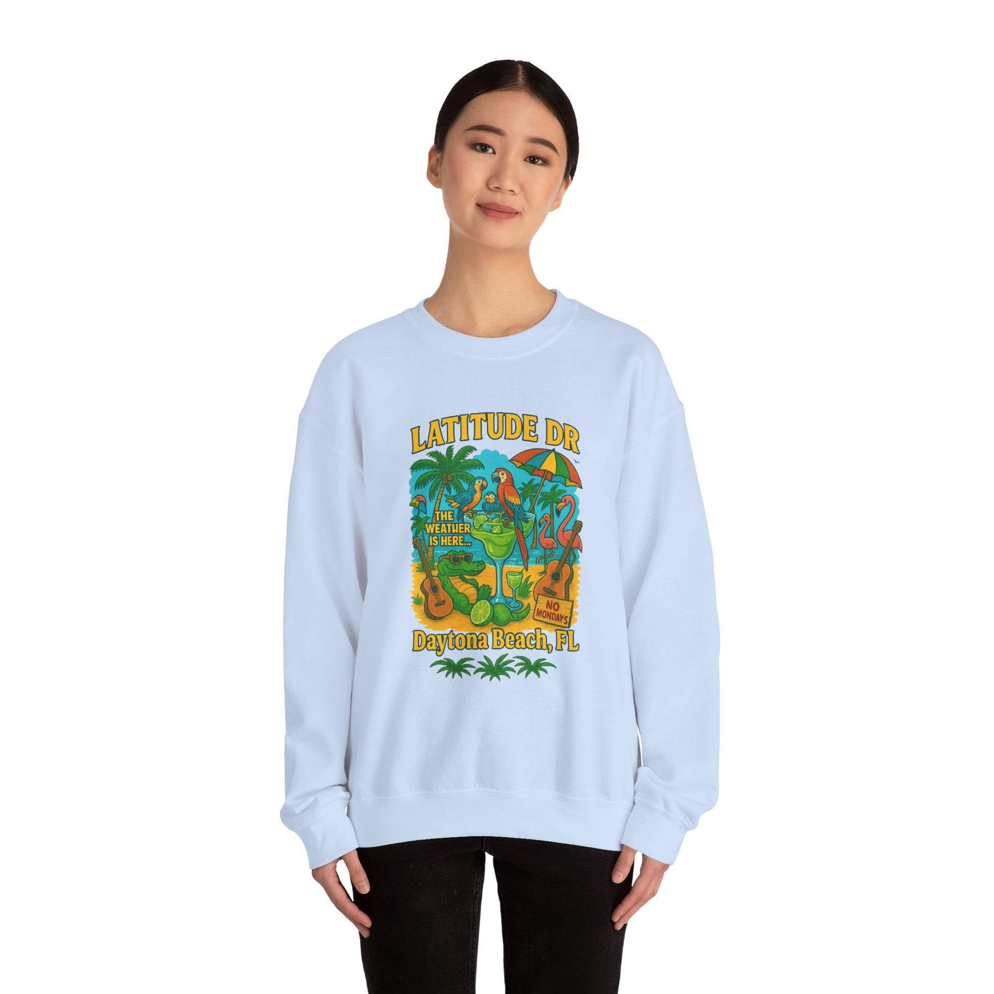 Latitude  Ave Crewneck Sweatshirt - Jimmy Buffet Style