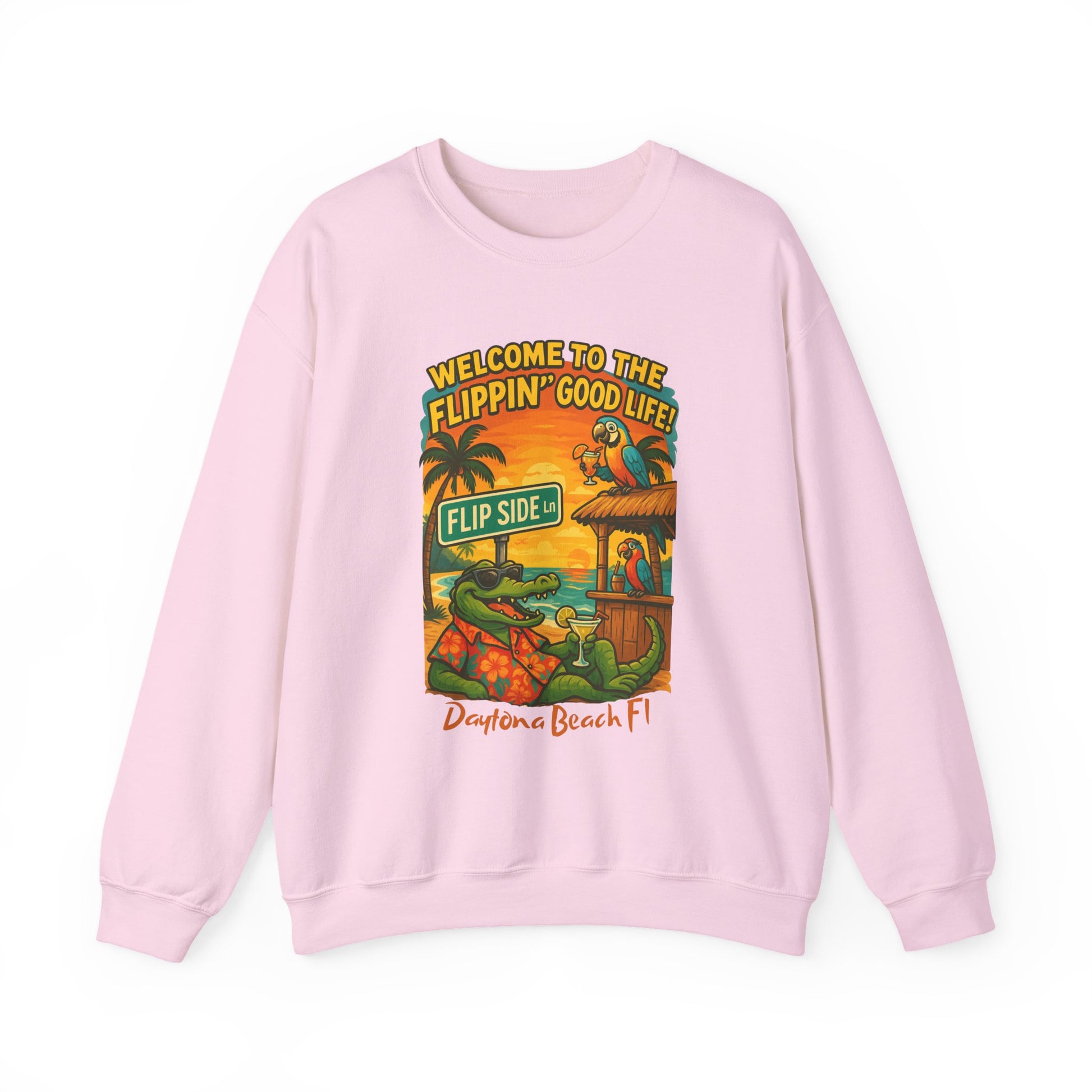 Flip side ln  Crewneck Sweatshirt - Jimmy Buffet Style
