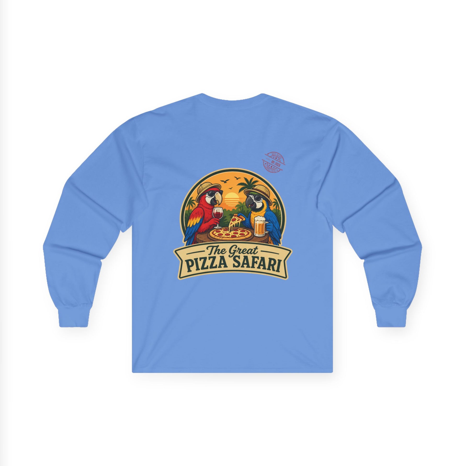 Long Sleeve Tee — The Great Pizza Safari Graphic Shirt