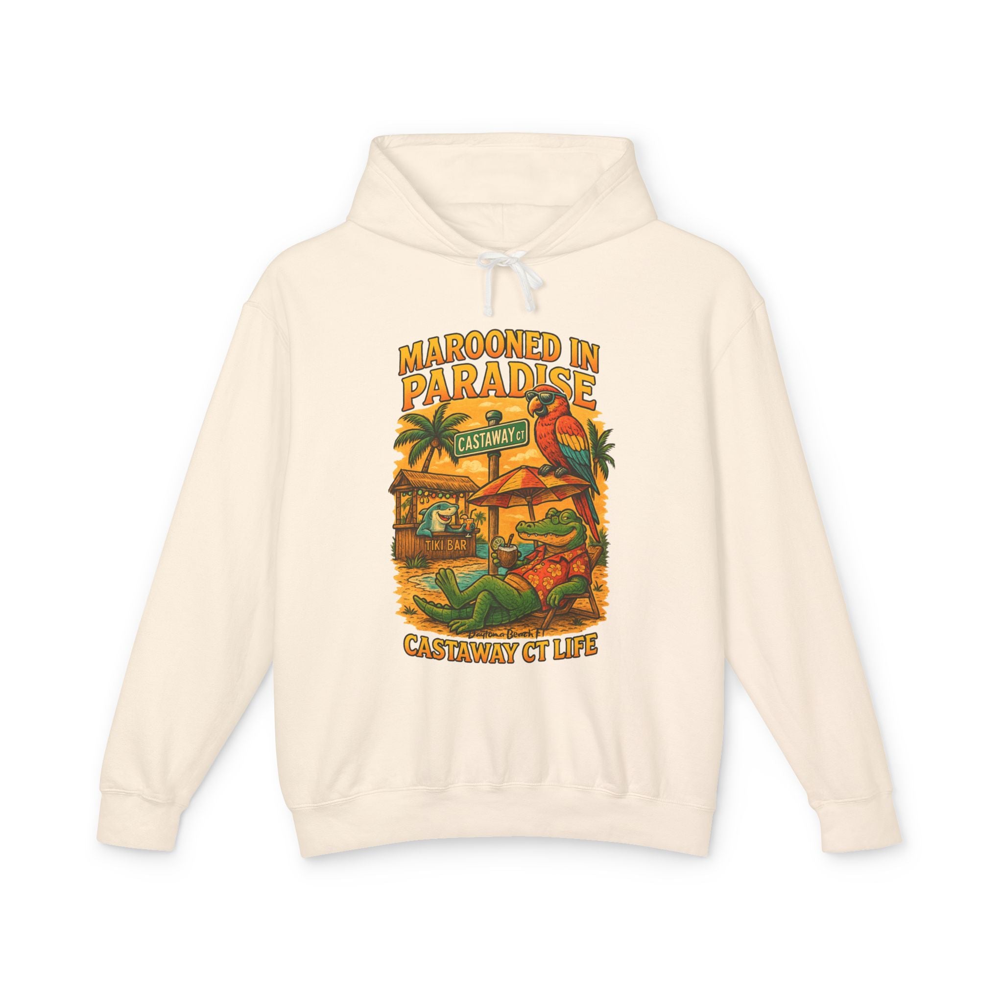 Castaway ct   Lightweight Comfort Colors Hoodie - Jimmy Buffet Style
