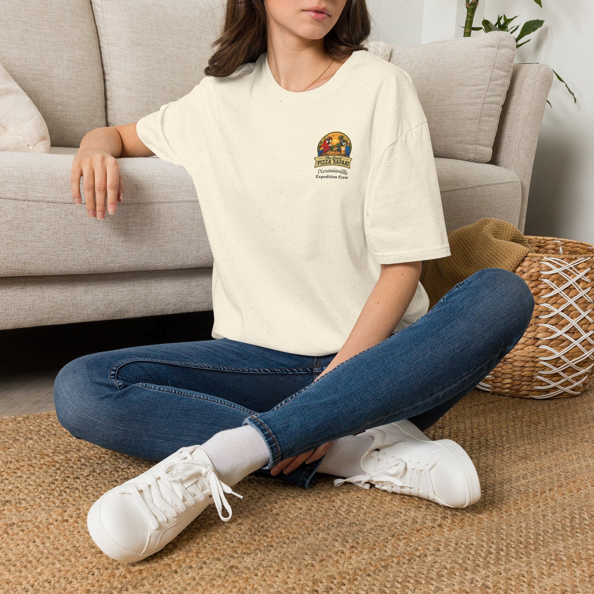T‑Shirt — "Pizza Safari" Retro Pizzeria Expedition Crew Graphic Tee