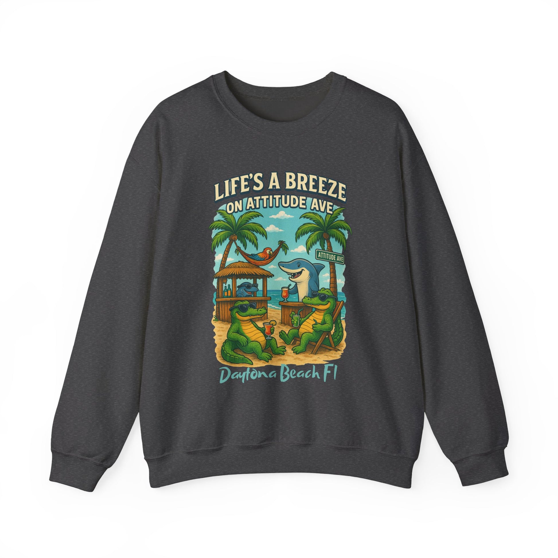 Attitude Ave Crewneck Sweatshirt - Jimmy Buffet Style